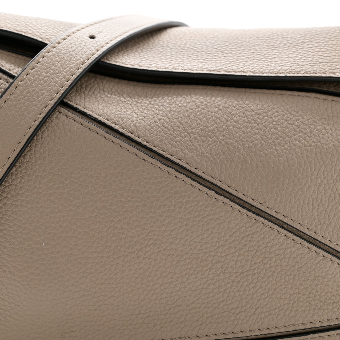 Grained Calfskin Puzzle Bag Mink