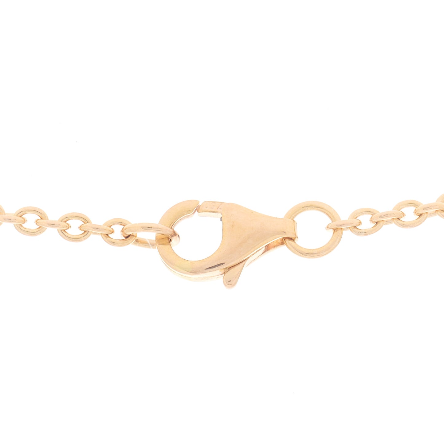 18K Pink Gold Interlocking LOVE Necklace