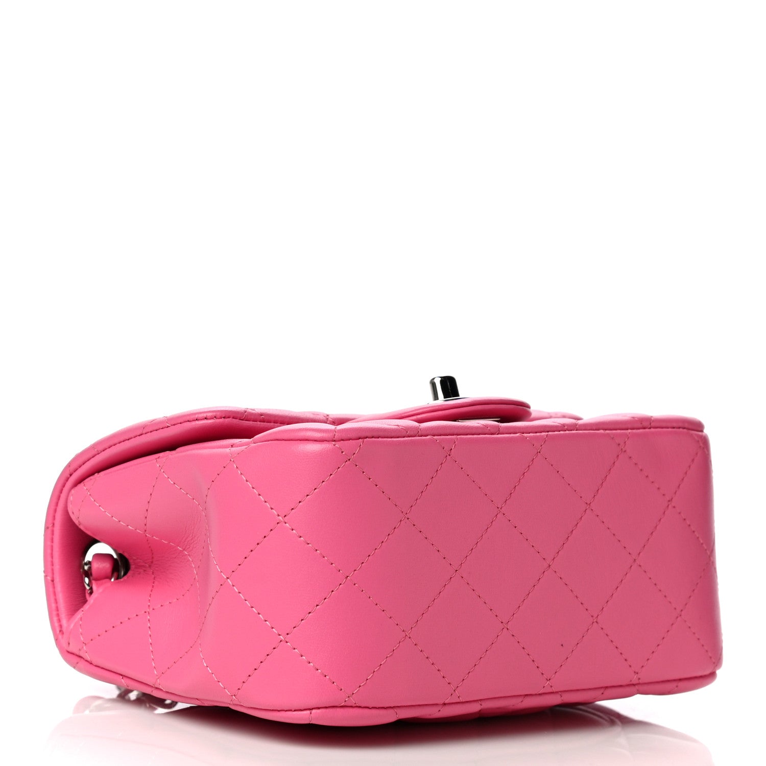 Chanel Lambskin Quilted Mini Square Flap Pink 4 of 13