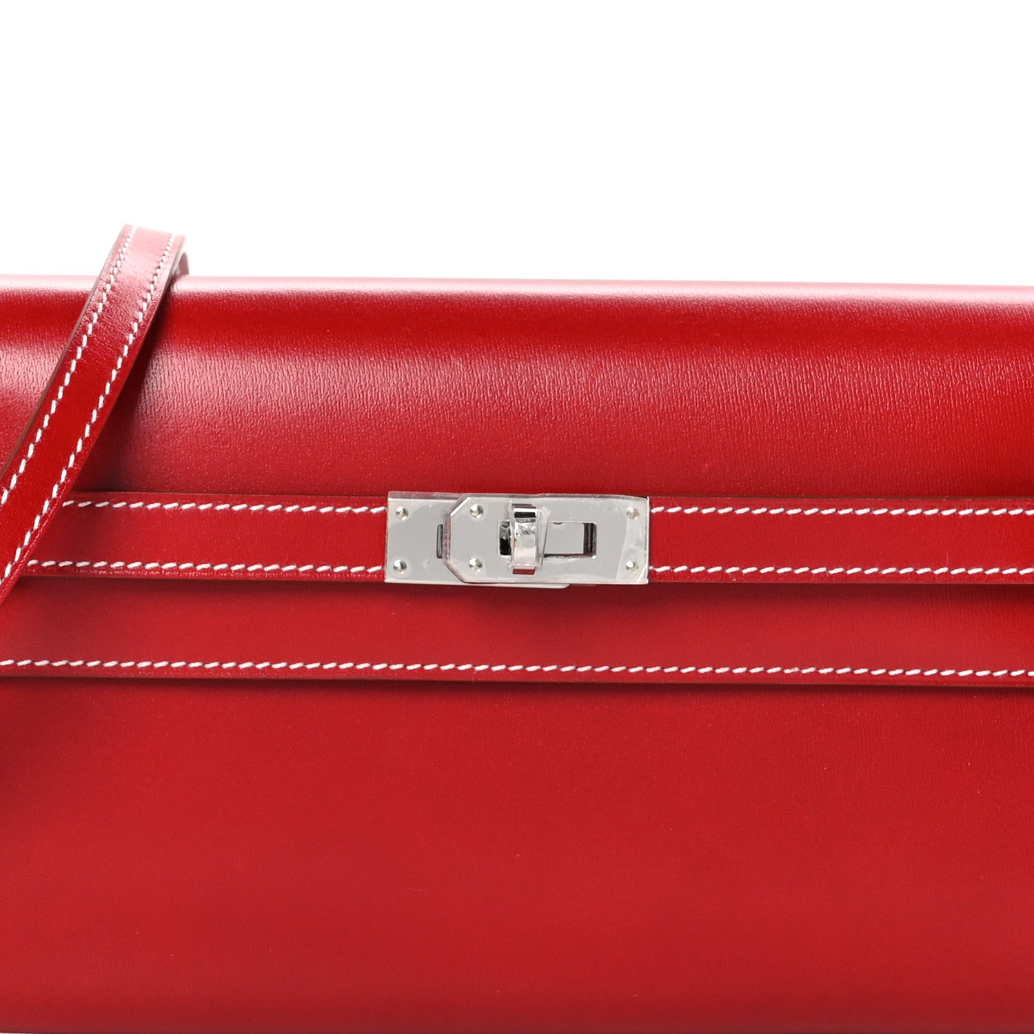 Hermes Box Kelly Wallet To Go Rouge Piment 8 of 13