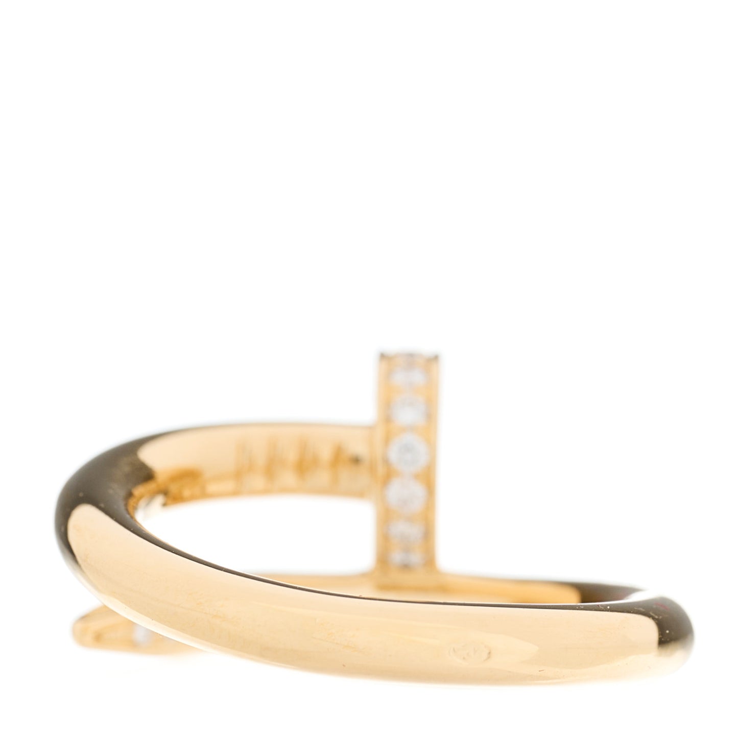 18K Yellow Gold Diamond Juste Un Clou Ring 49 4.75