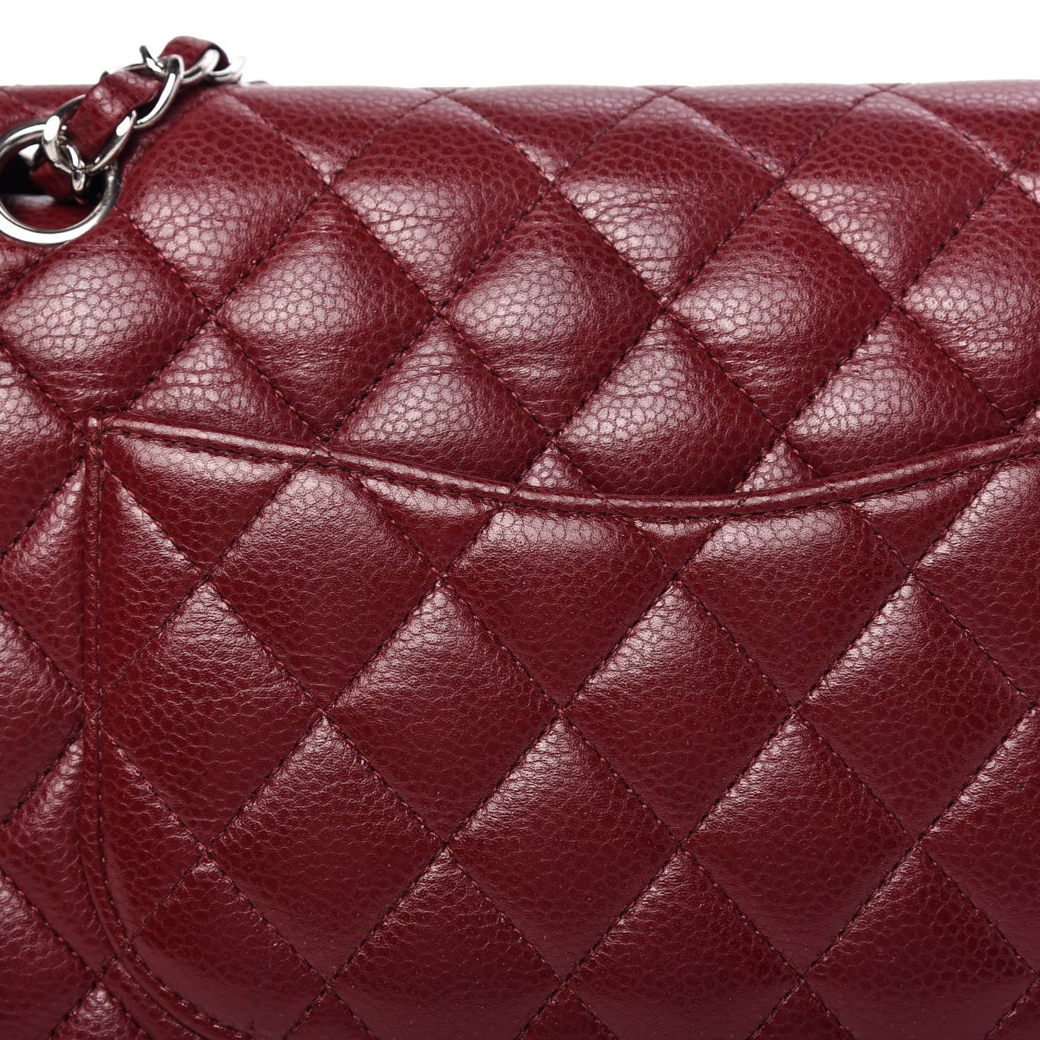 Chanel Caviar Quilted Medium Double Flap Red 11 of 11