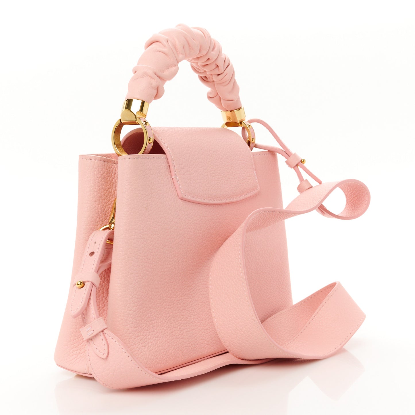 Taurillon Scrunchie Capucines BB Bubble Gum Pink