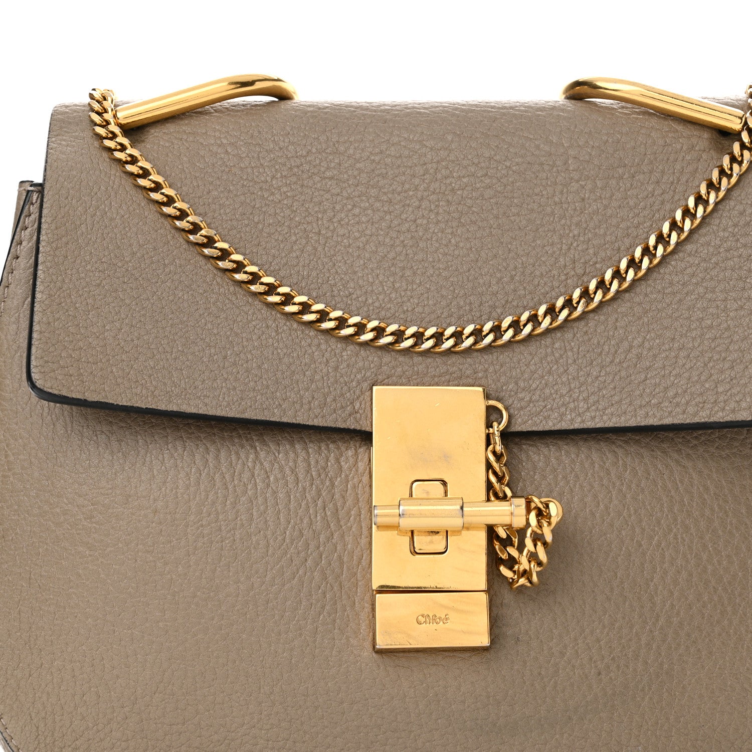 Chloe Grained Lambskin Drew Shoulder Bag Motty Grey 7 of 18
