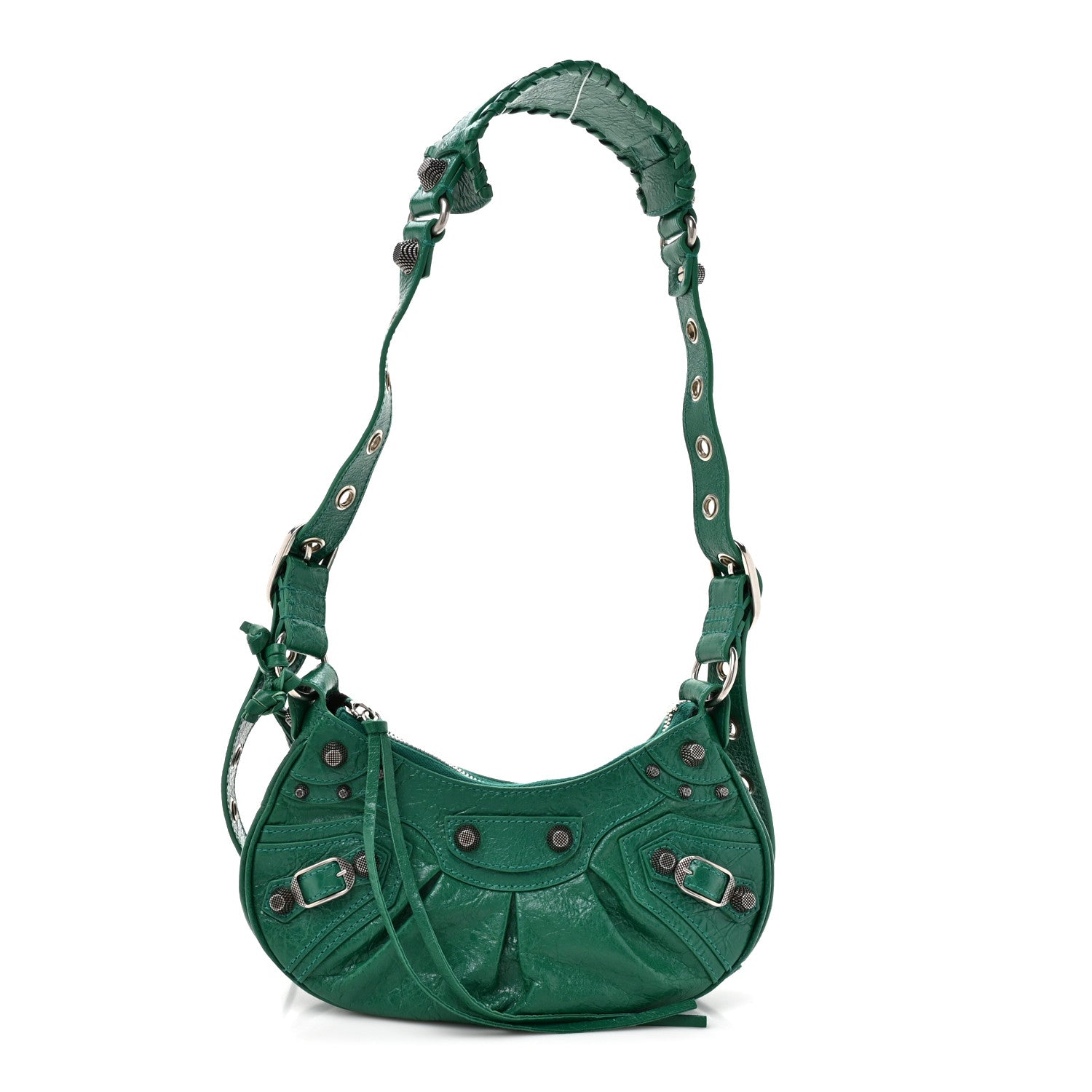 Balenciaga Agneau Arena Le Cagole Shoulder Bag XS Jade 1830313