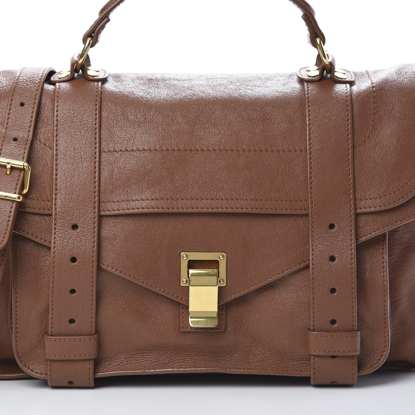 Lambskin Medium PS1 Satchel Saddle