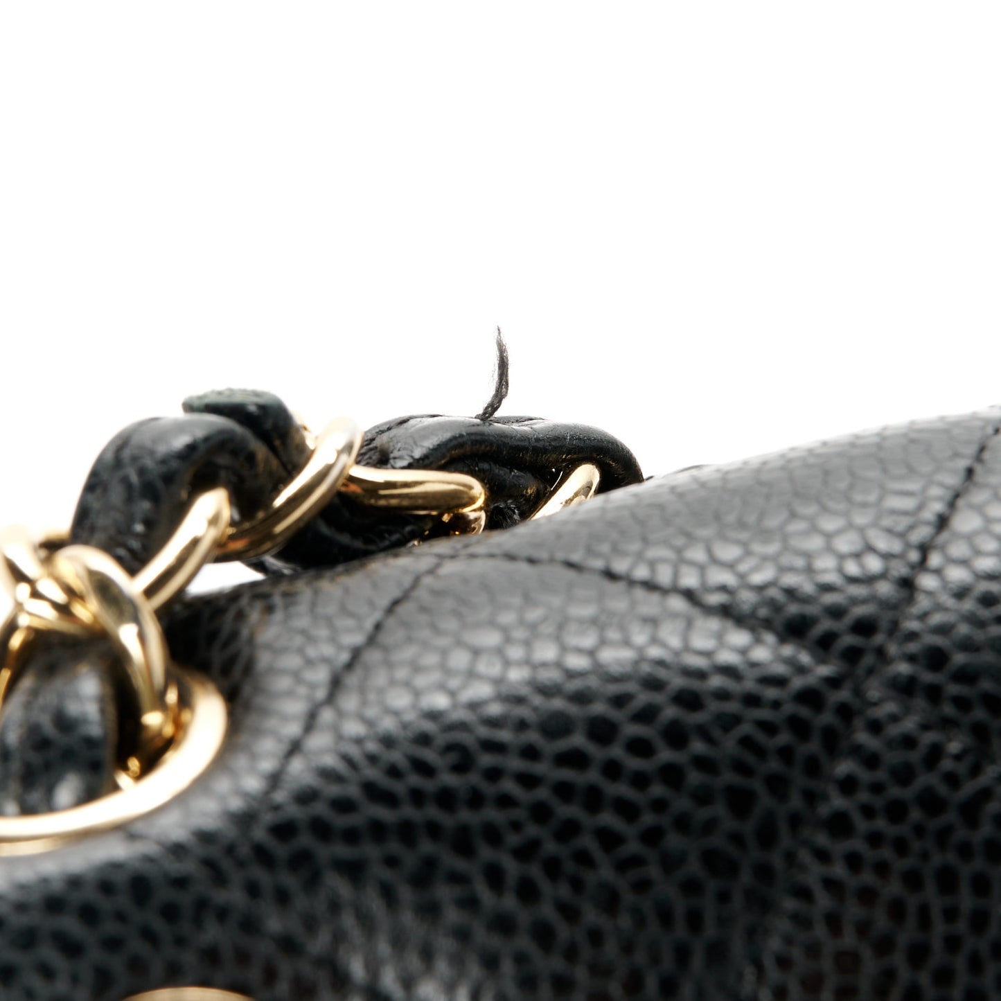 Caviar Quilted Maxi Double Flap Black