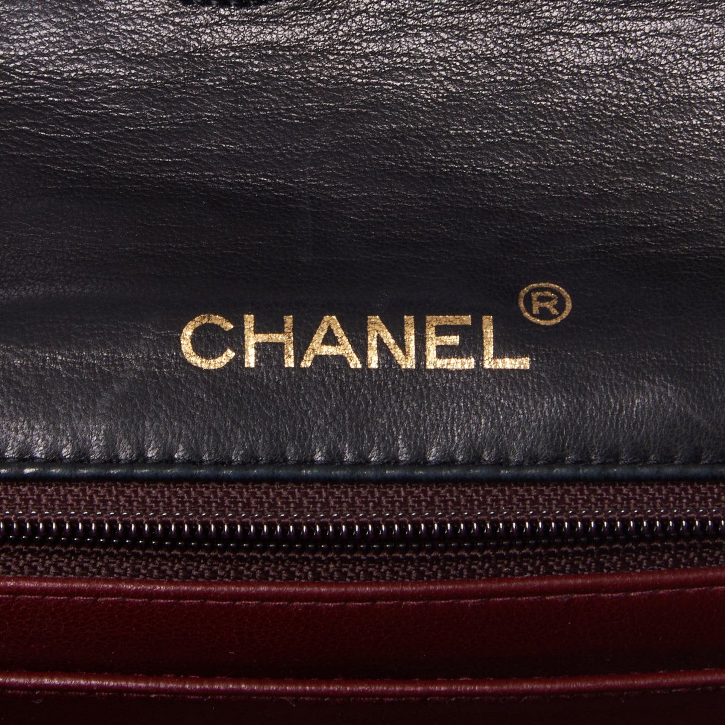 Lambskin Quilted Mini Square Flap Black
