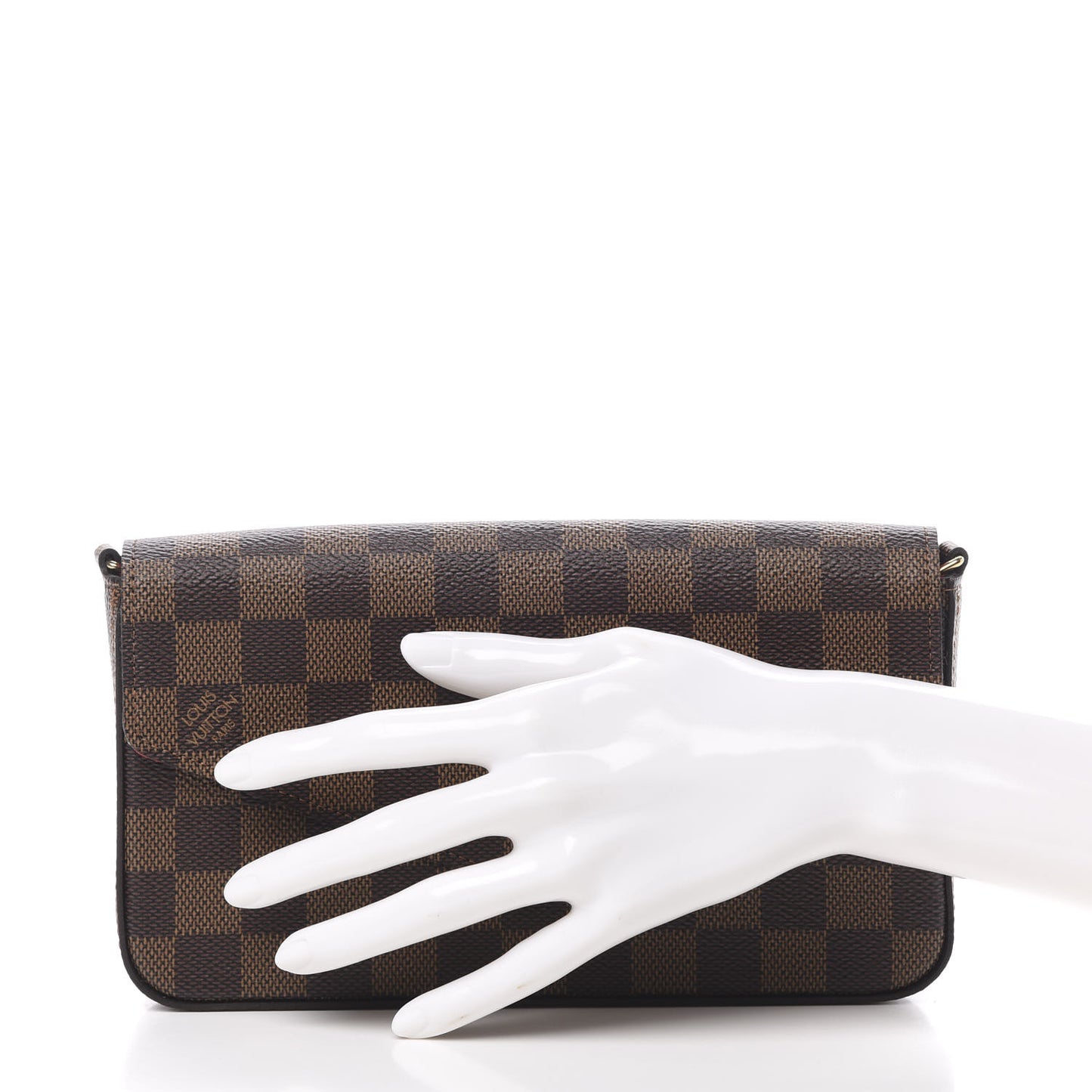 Damier Ebene Pochette Felicie Chain Wallet