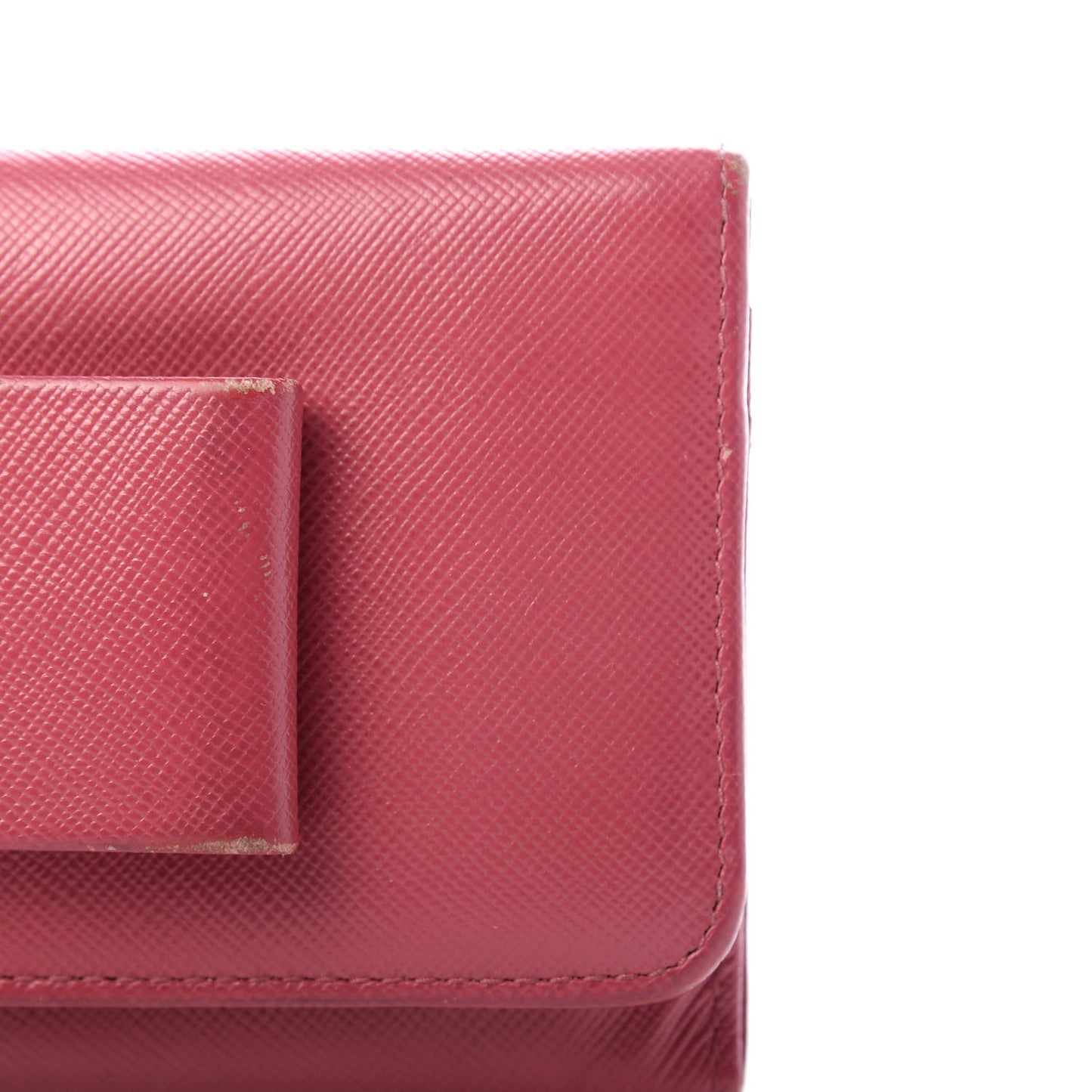 Saffiano Fiocco Bow Continental Wallet Peonia