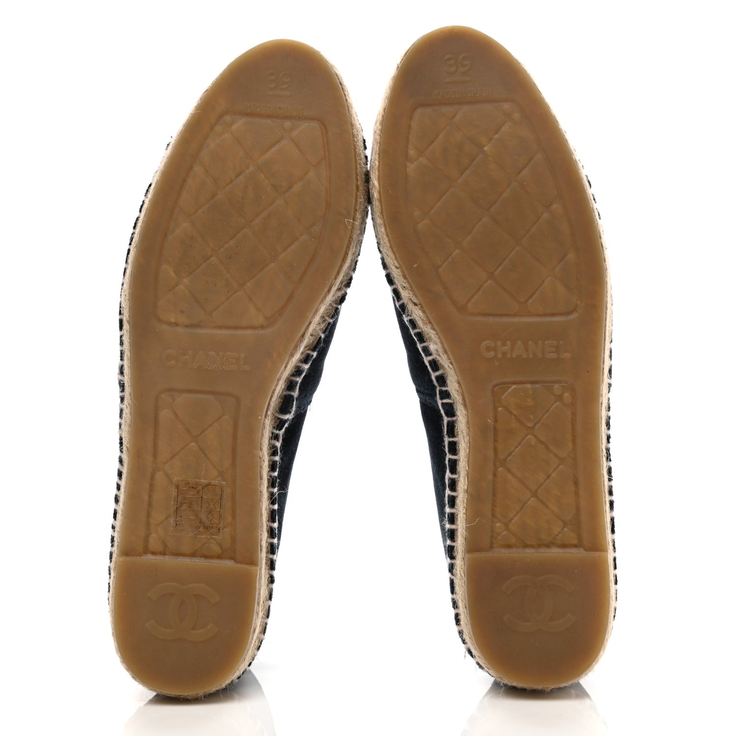 Velvet CC Espadrilles 39 Dark Navy Black