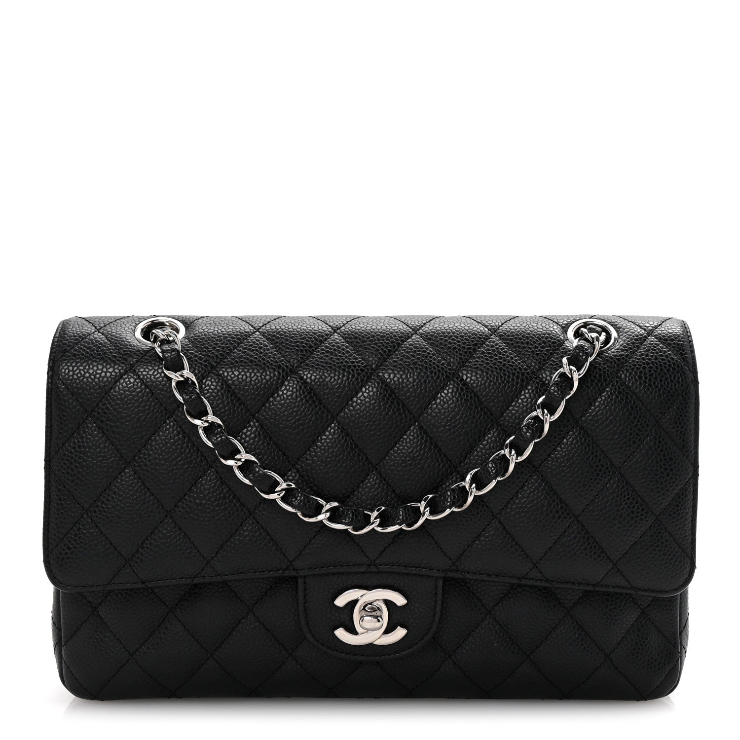Chanel Caviar Quilted Medium Double Flap Black 1 of 10