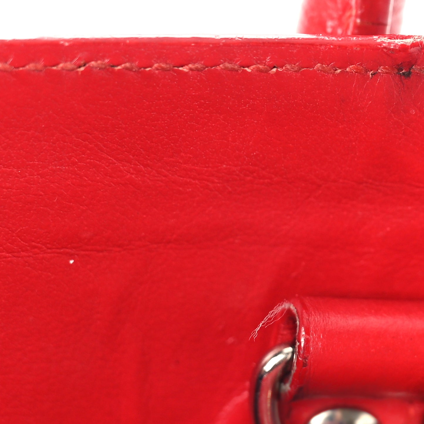 Calfskin Crocodile Embossed Baby Sac De Jour Red