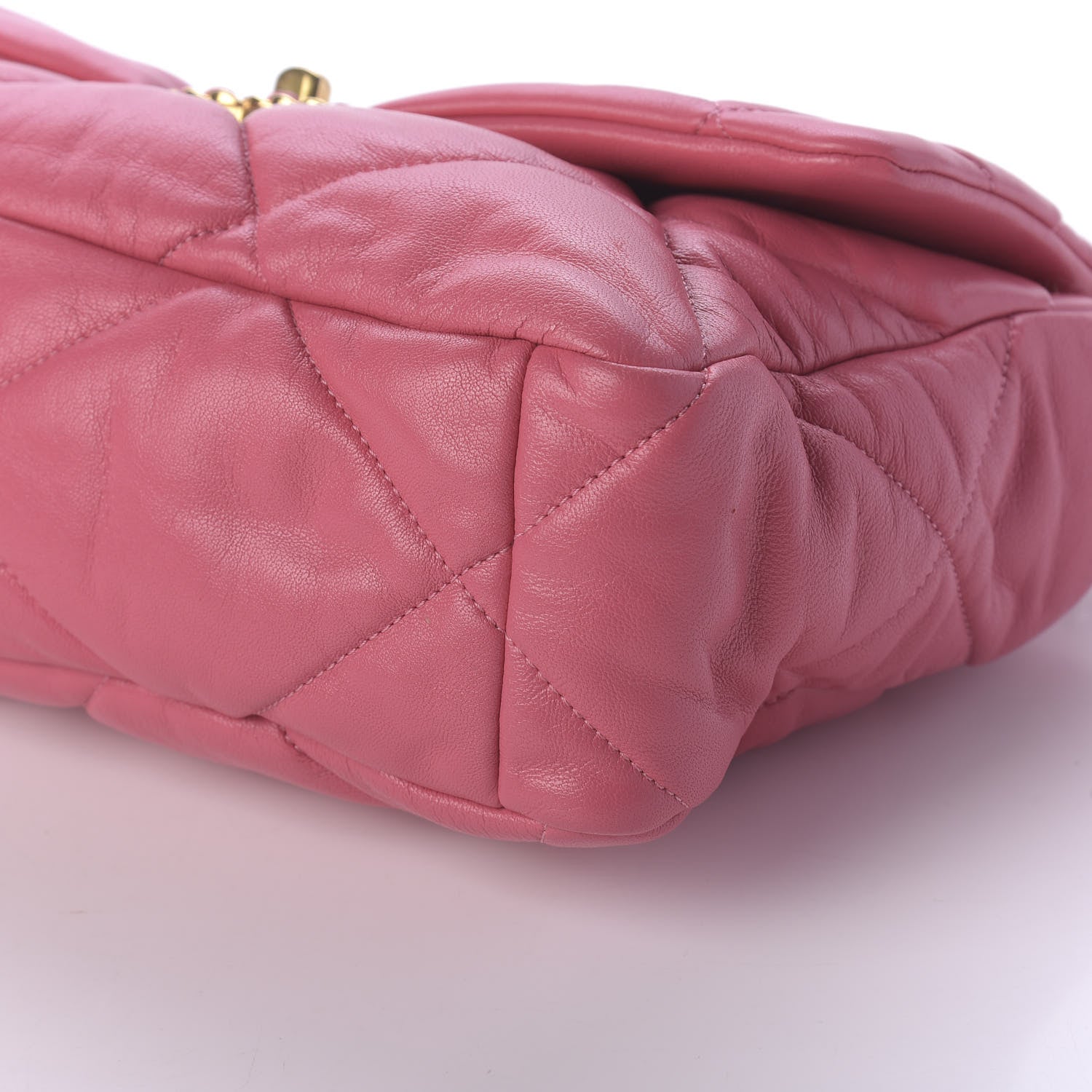 Chanel Goatskin Quilted Large 19 Flap Pink 7 of 11