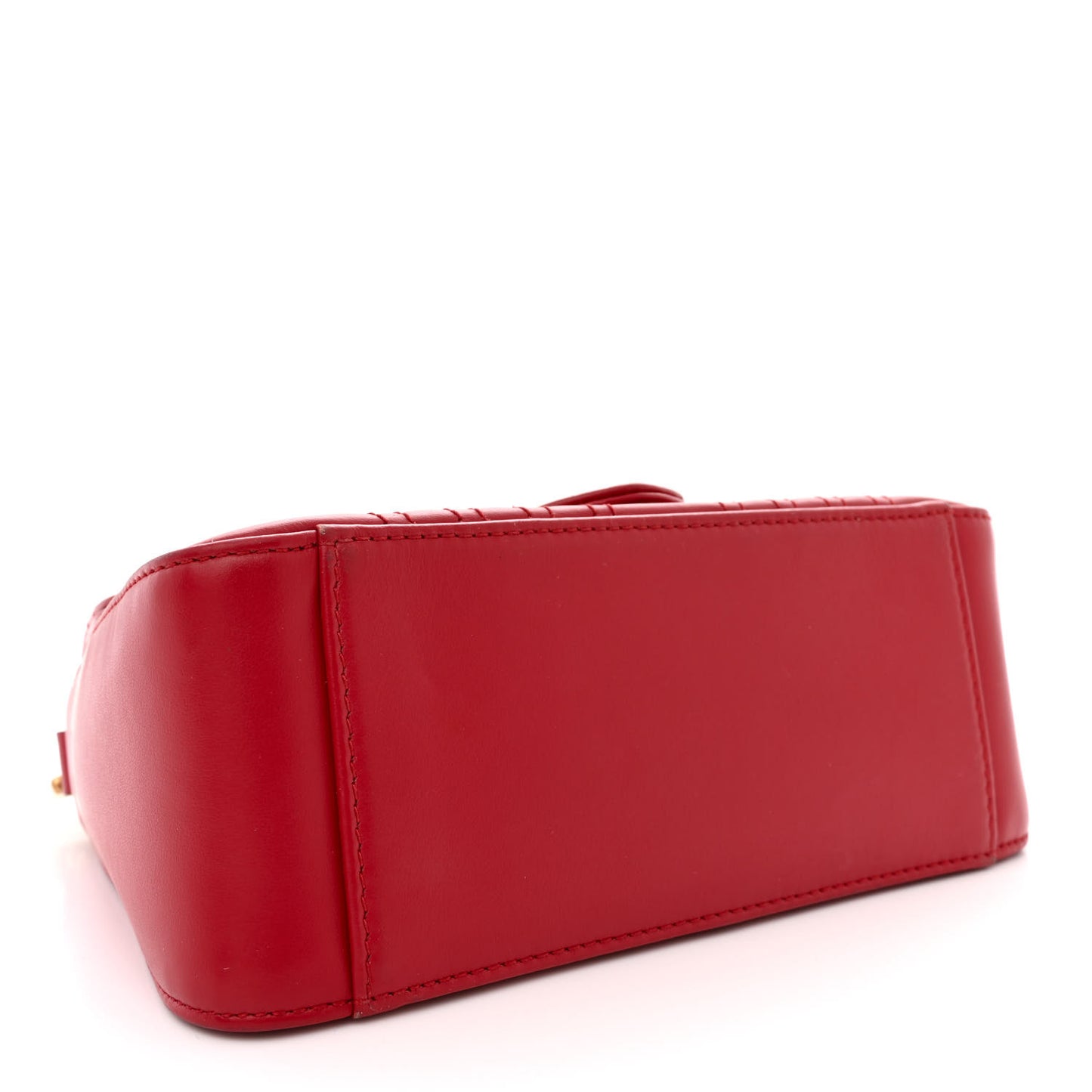 Calfskin Matelasse Mini GG Marmont Top Handle Shoulder Bag Hibiscus Red