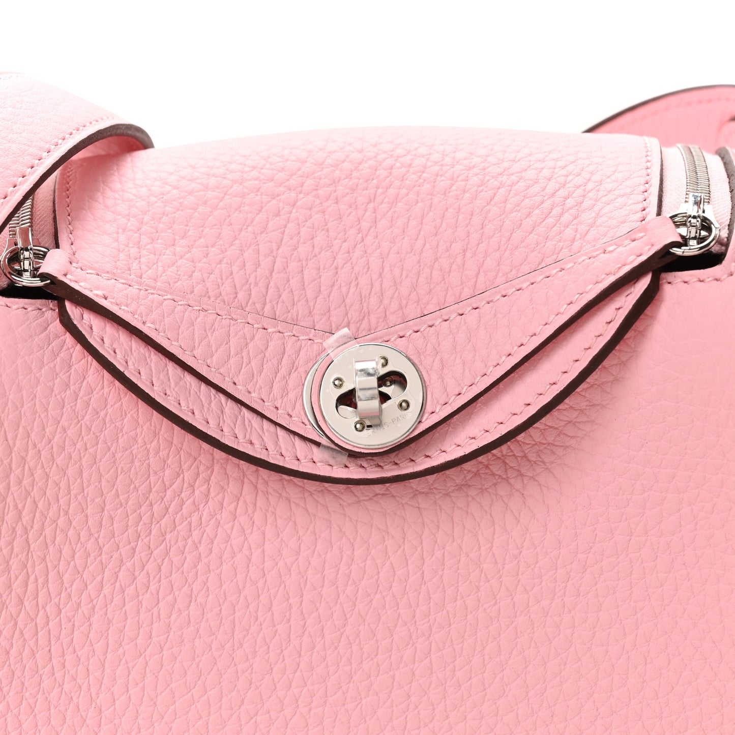 Taurillon Clemence Verso Mini Lindy 20 Rose Sakura Gris Perle