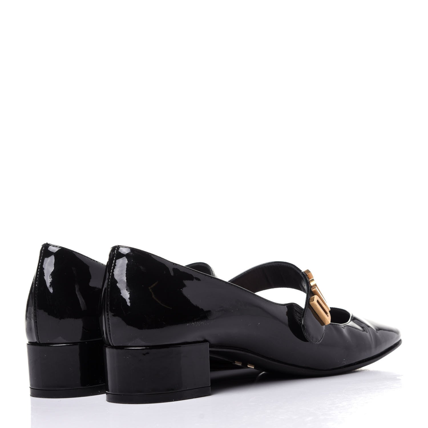 Christian Dior Patent Baby-D Ballet Pumps 38 Black 4 of 12