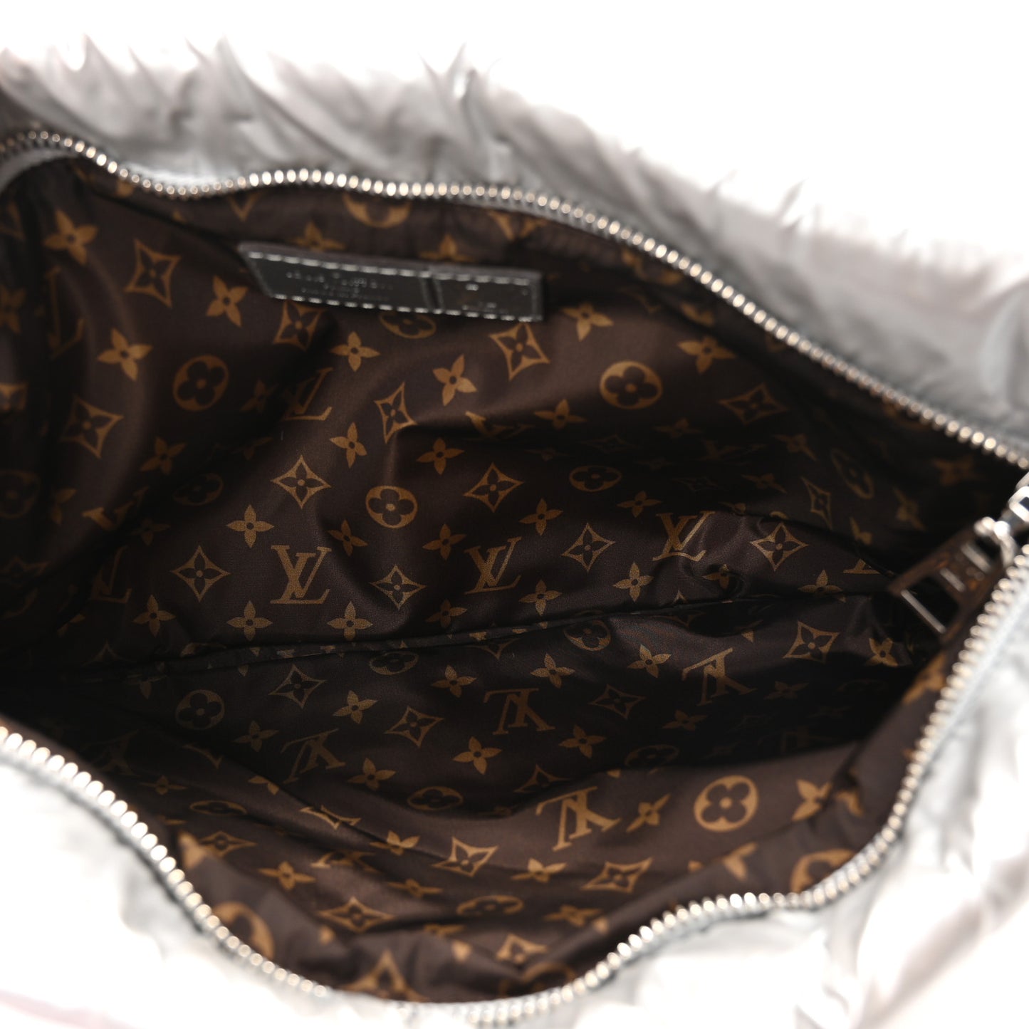 Econyl Monogram Pillow Maxi Multi Pochette Accessories Silver Pale Pink