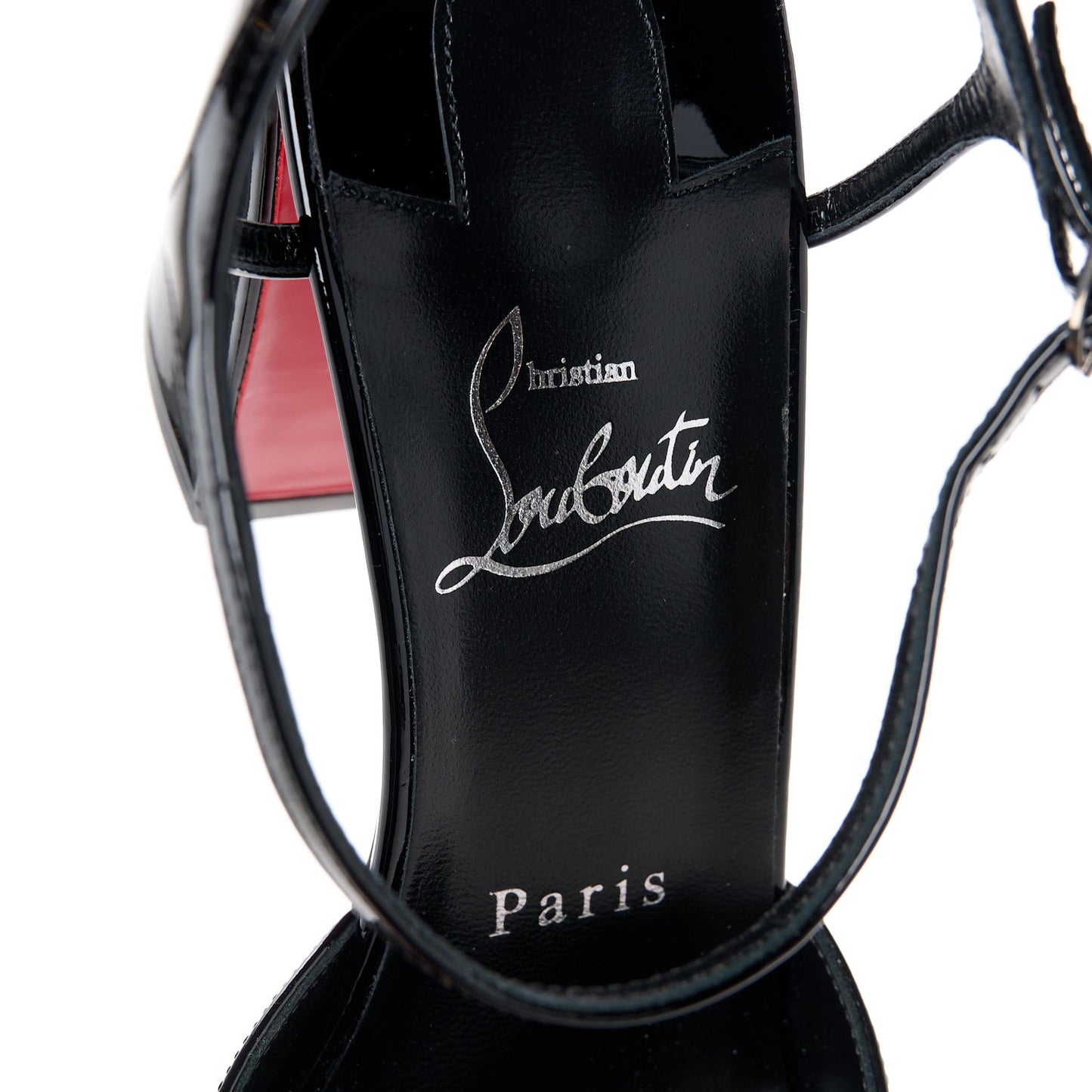 Patent 85 Jane Ankle Strap Pumps 38 Black