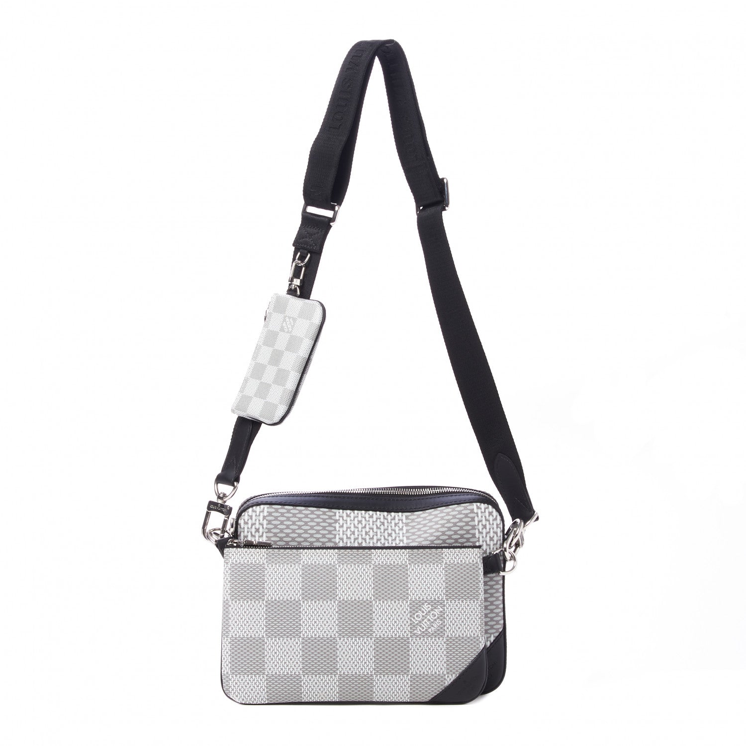 Louis Vuitton Damier Graphite 3D Trio Messenger Antarctica 920877