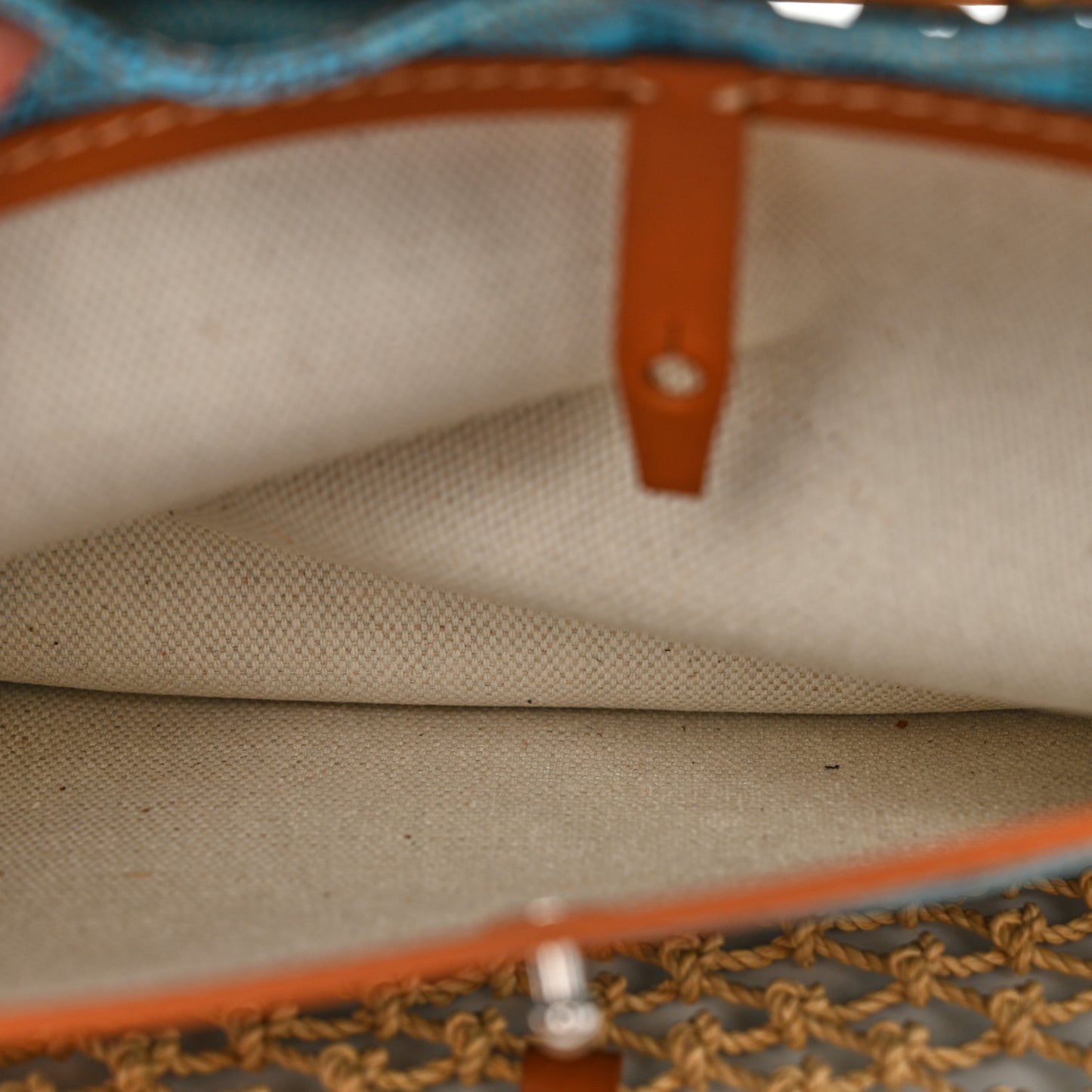 Goyardine Net Aligre Tote Blue