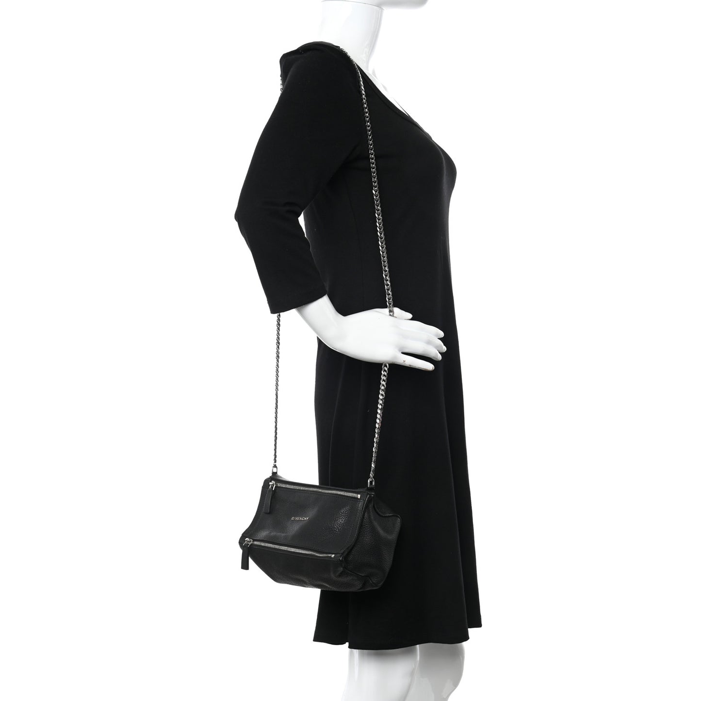 Sugar Goatskin Mini Chain Pandora Black