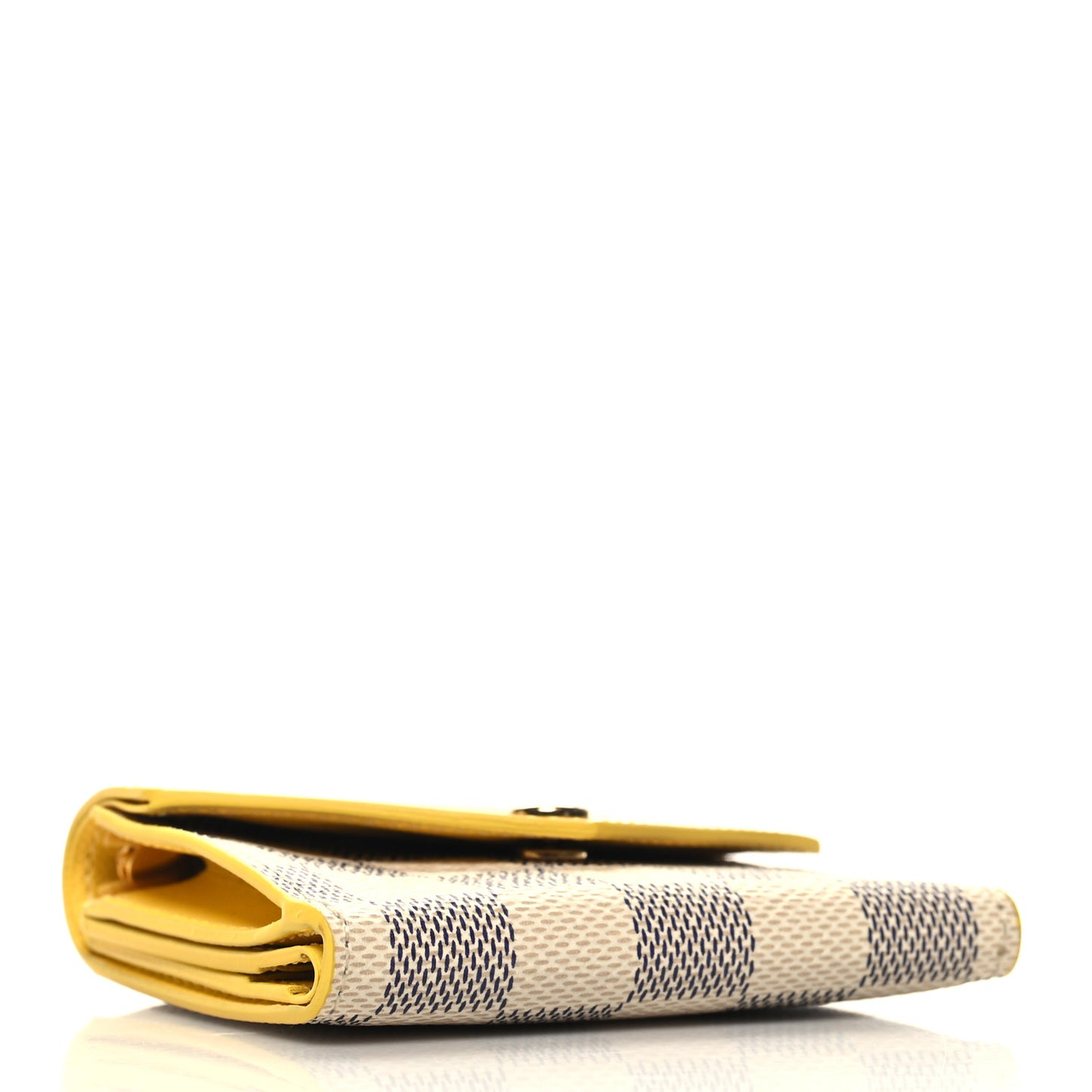 Damier Azur Zoe Wallet Jaune Pale