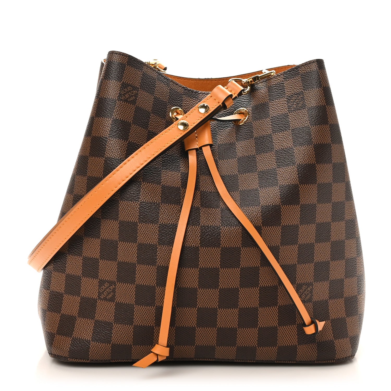 Louis Vuitton Damier Ebene Neonoe MM Safran 1817012 – FASHIONPHILE