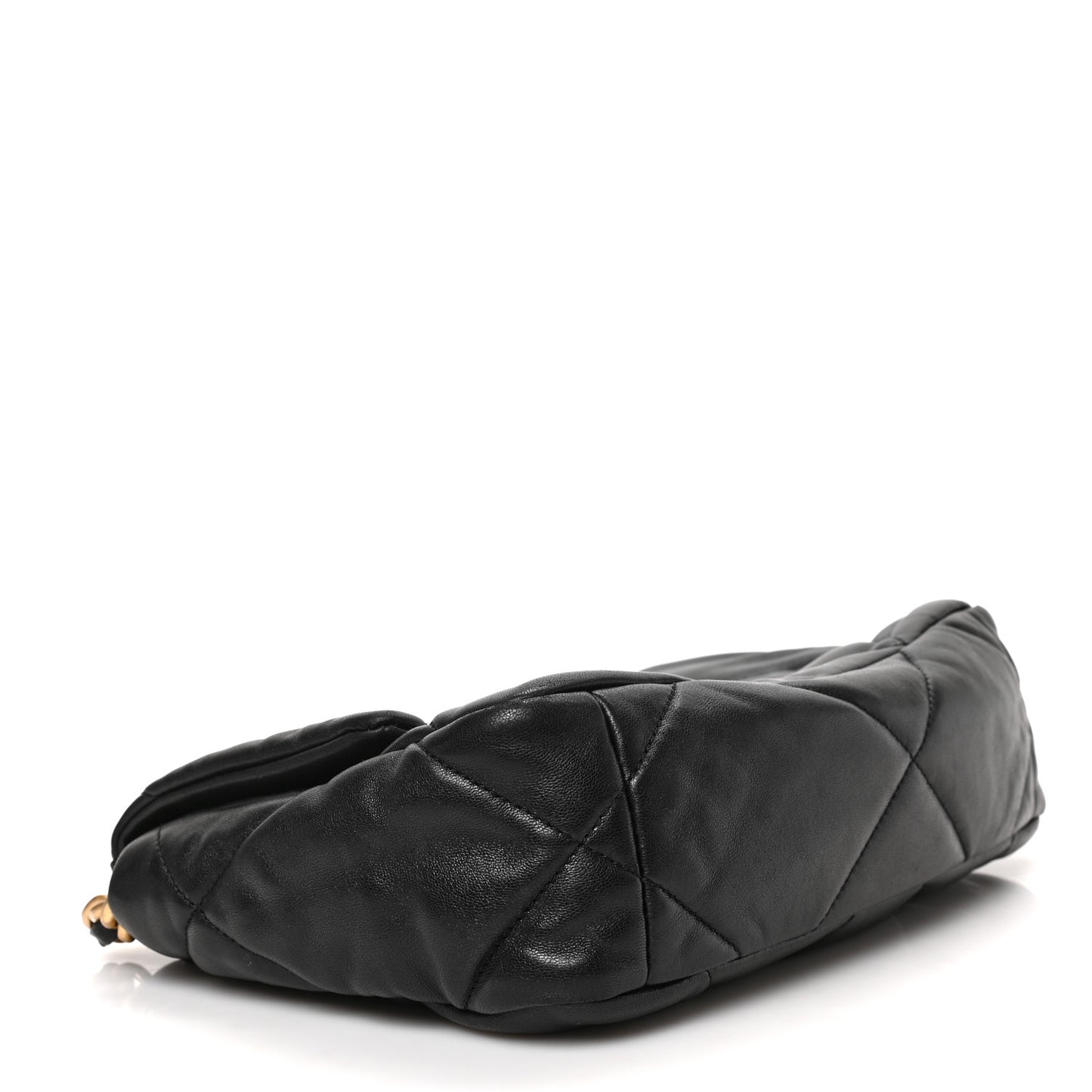 Lambskin Quilted Medium Chanel 19 Flap Black