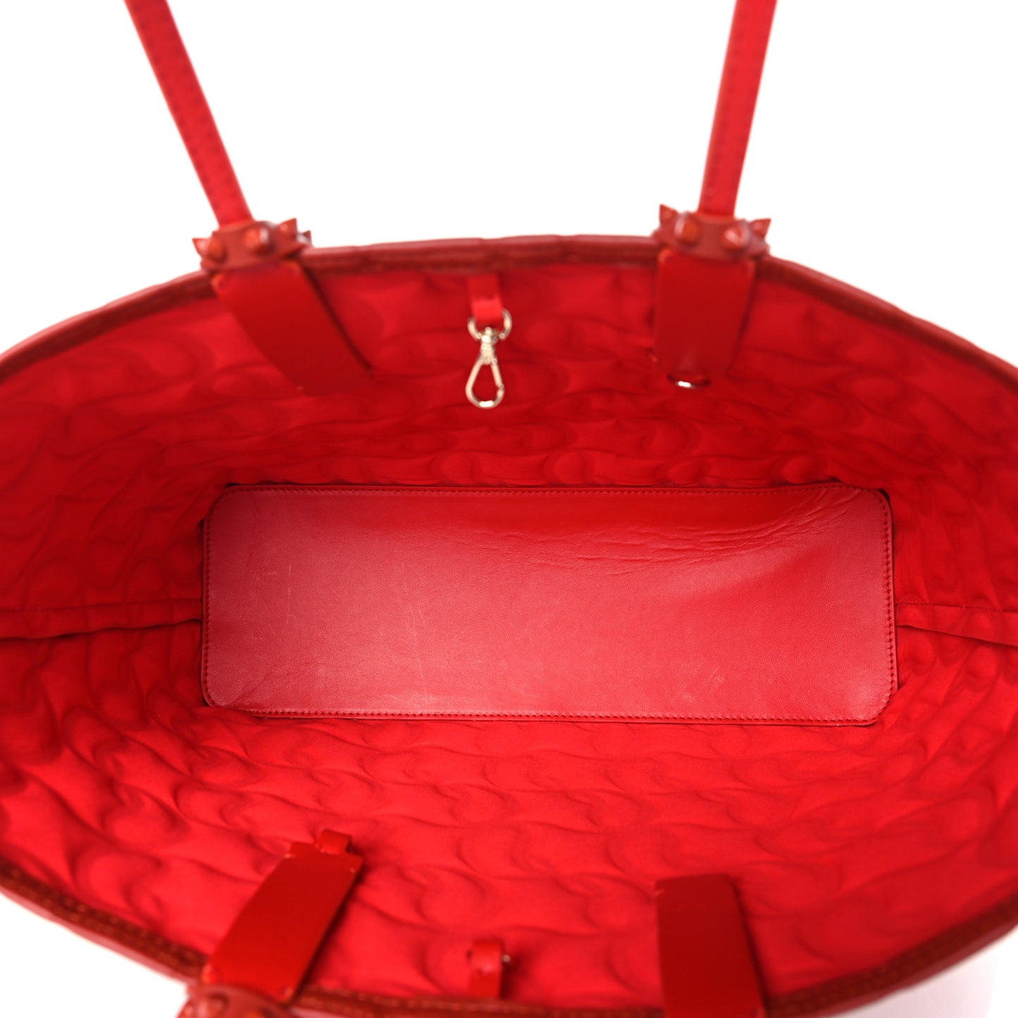 Nappa Embossed East West Cabata Tote Rouquine
