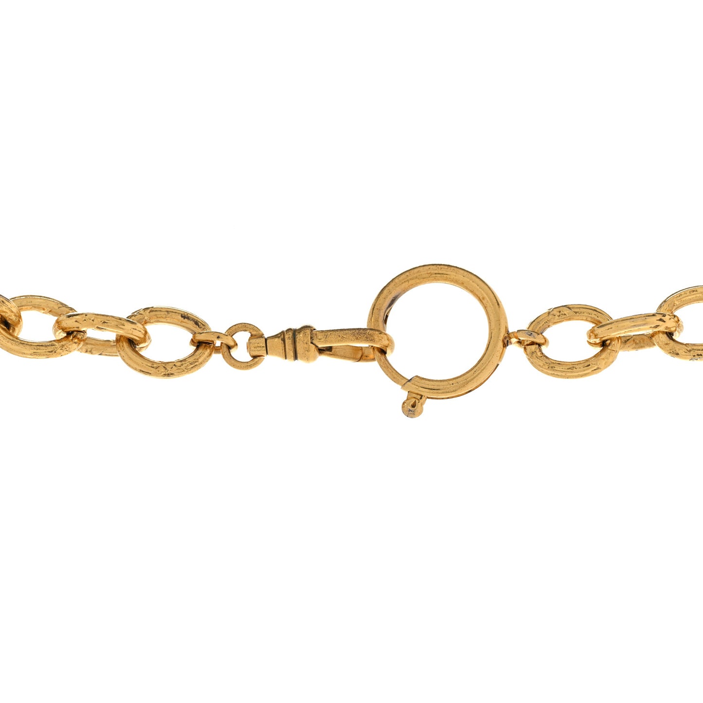 CC Chain Pendant Necklace Gold