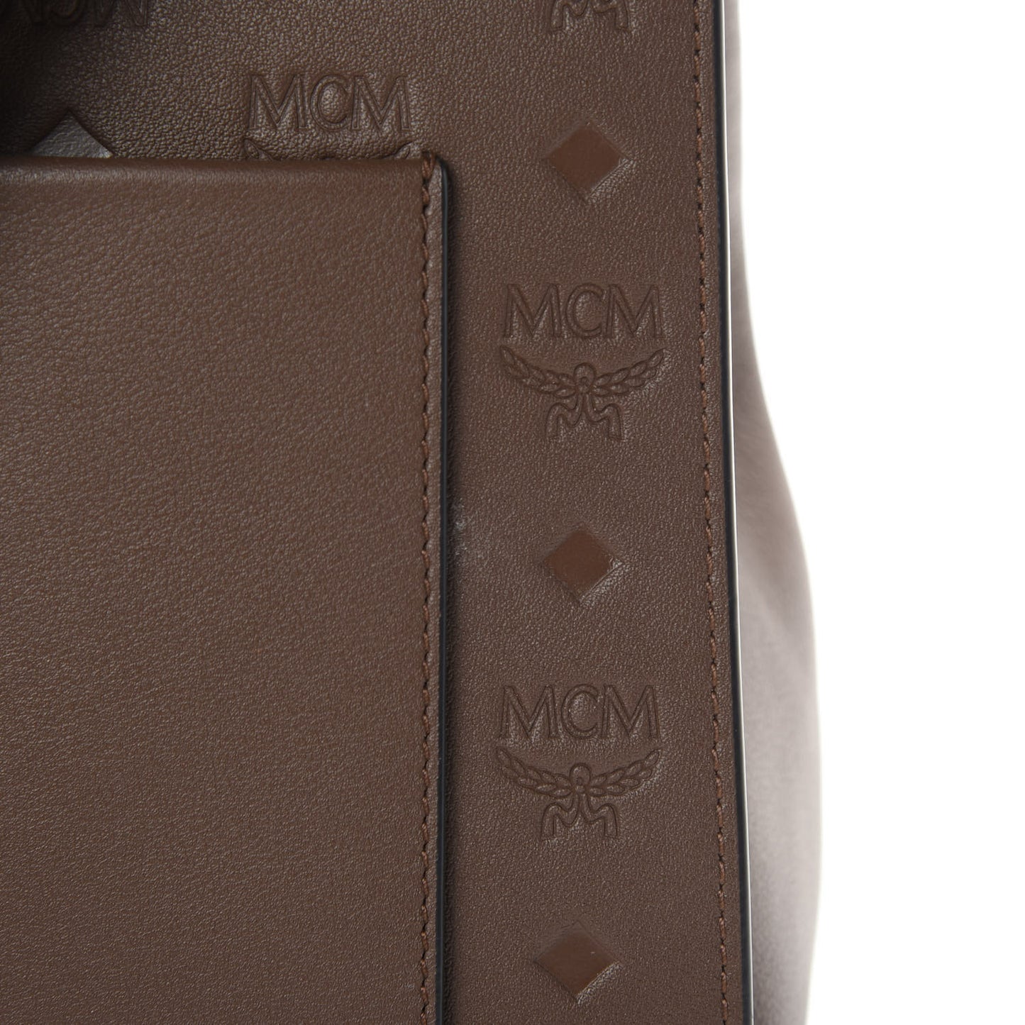 Calfskin Ottomar Monogram Medium Essential Tote Chestnut