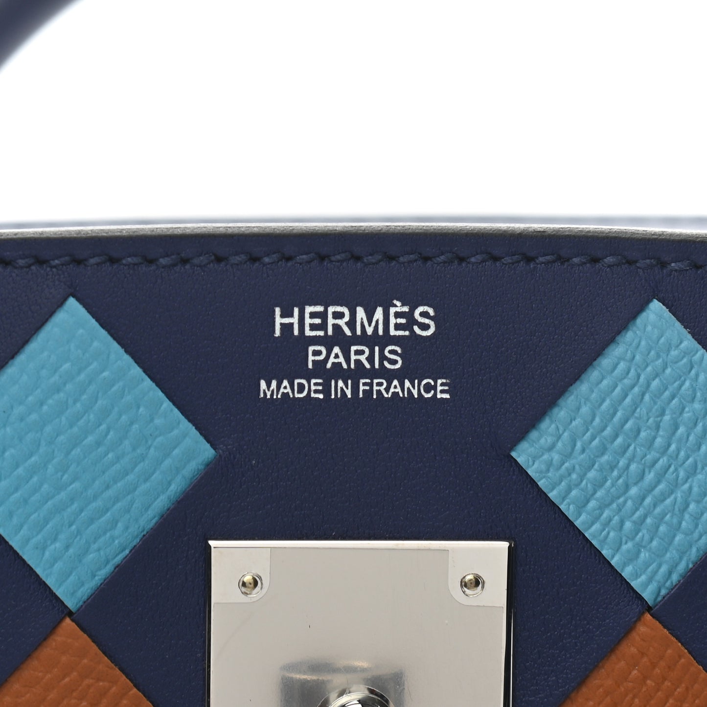 Swift Epsom Tressage Birkin 30 Bleu Encre Bleu Du Nord Gold