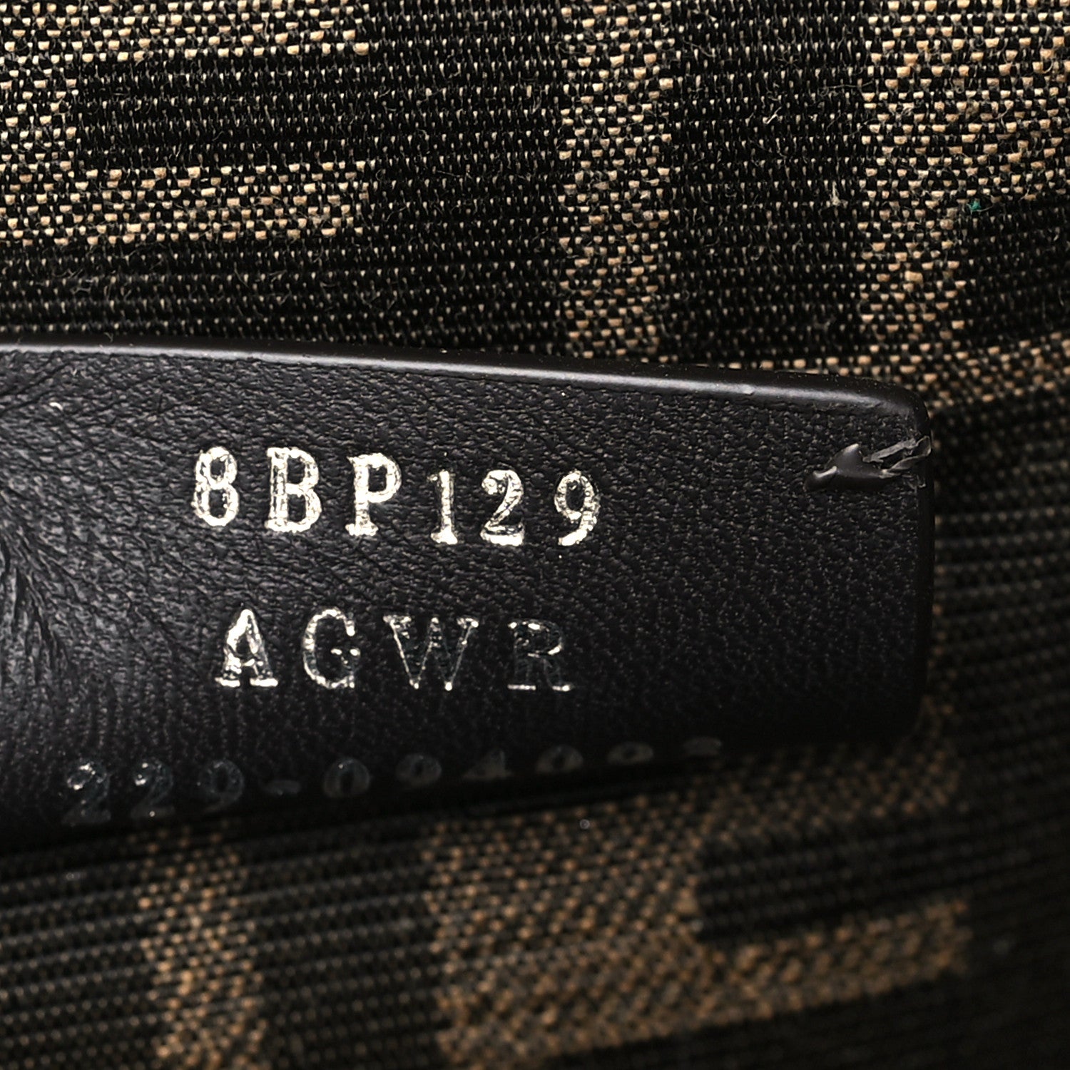 Fendi Shiny Nappa Snakeskin Small Fendi First Anthracite Asfalto 7 of 9