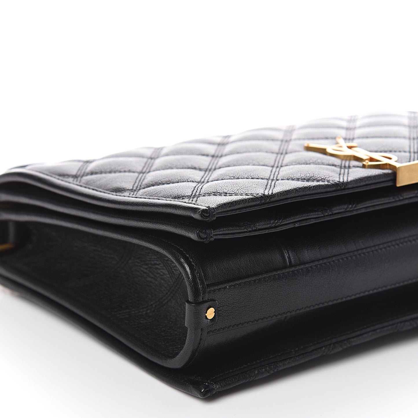 Lambskin Quilted Small Becky Chain Bag Black