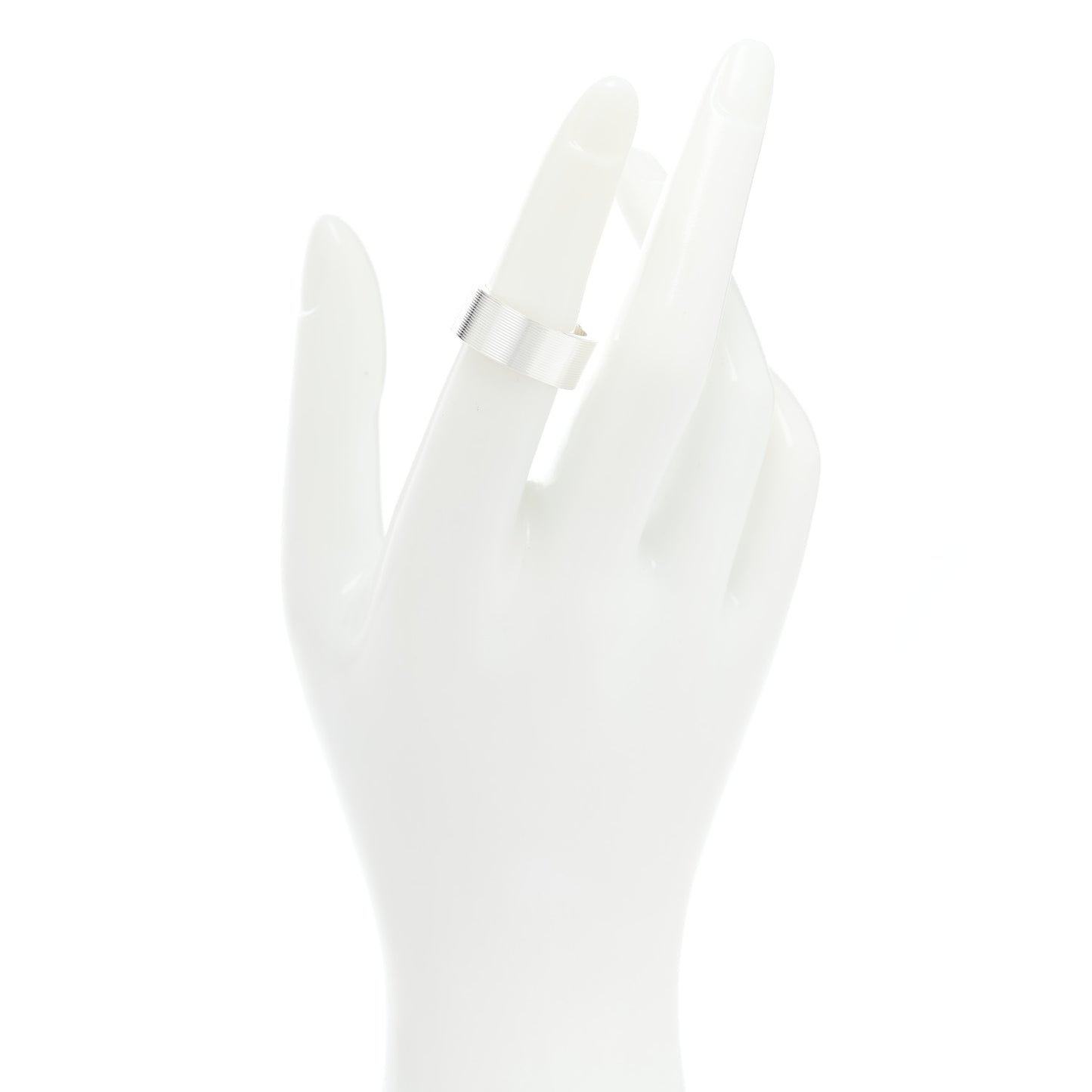 Sterling Silver 8mm Signature Band Ring 51 5.75
