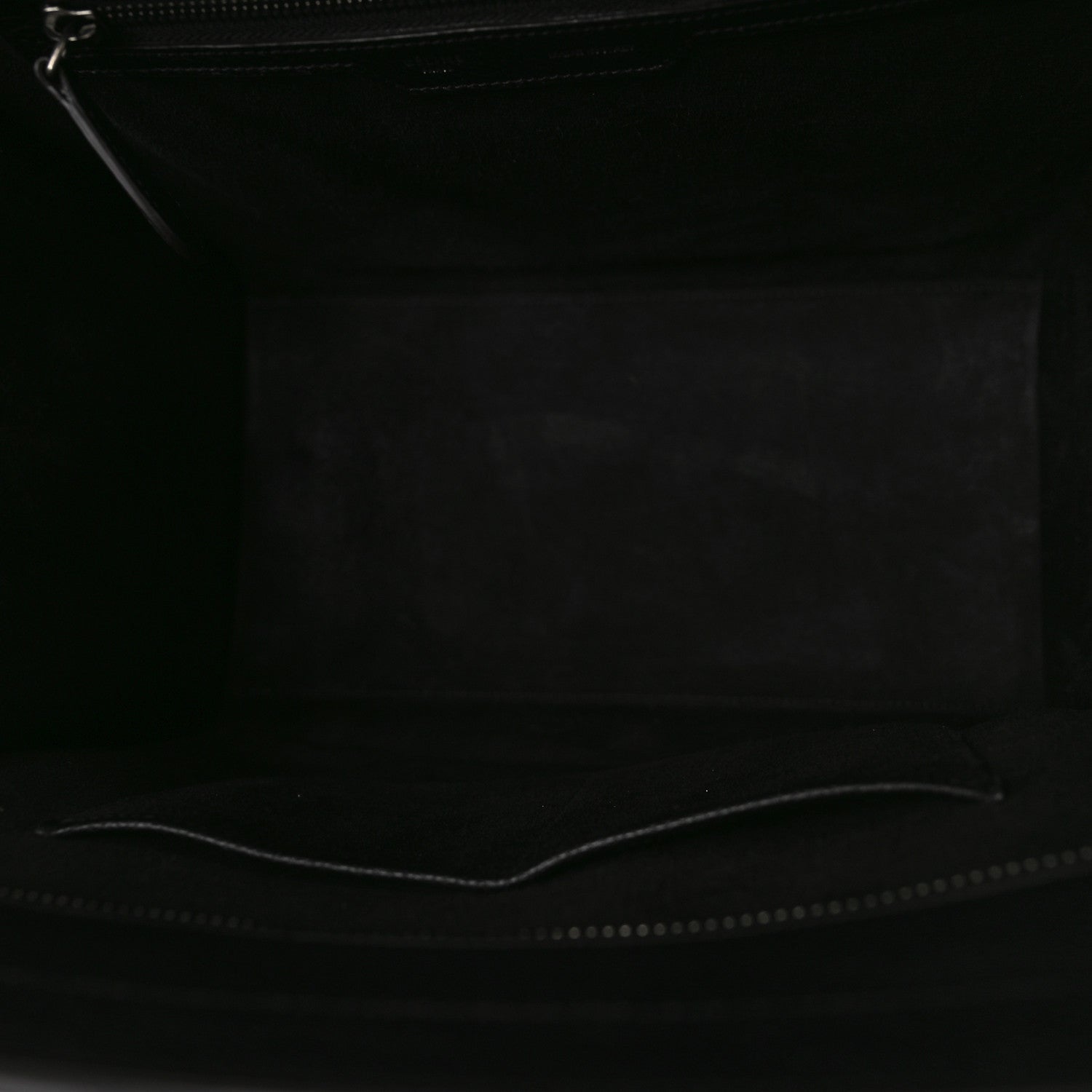 Celine Drummed Calfskin Mini Luggage Black 5 of 12