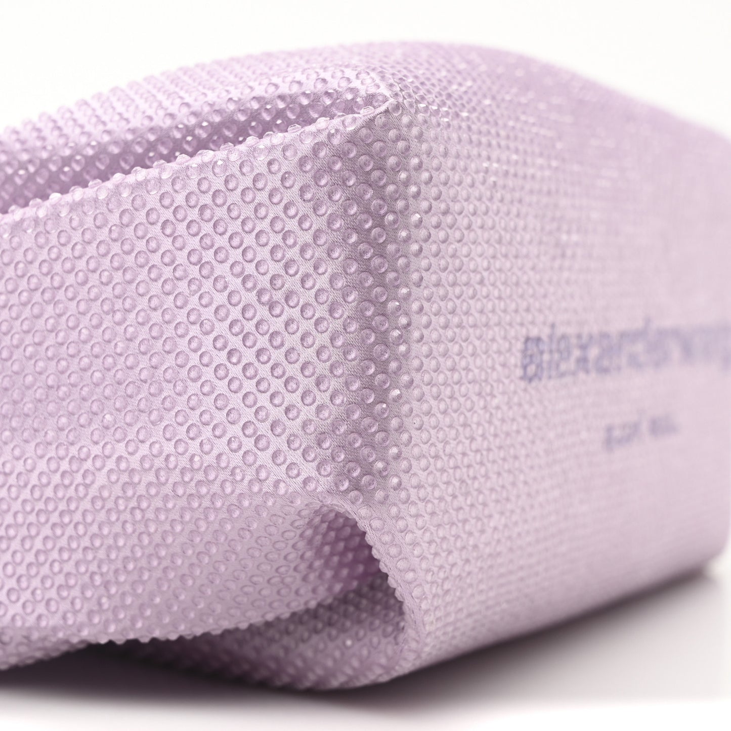 Mesh Crystal Rhinestone Mini Scrunchie Clutch Winsome Orchid