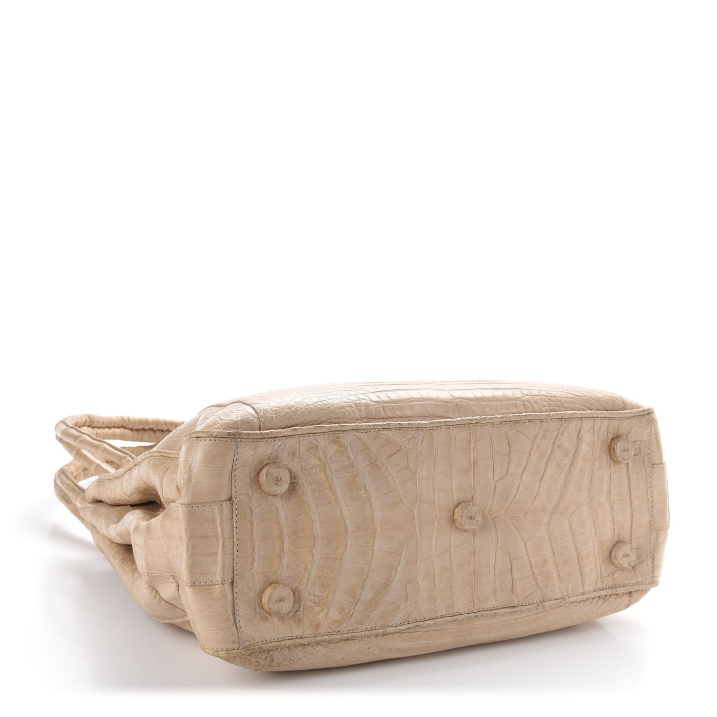 Crocodile Shoulder Bag Beige