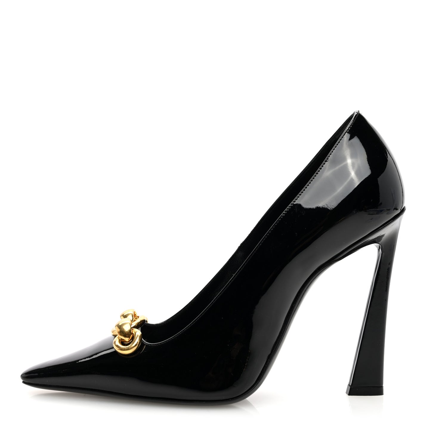 Patent Calfskin Silvana 110mm Pumps 38 Black
