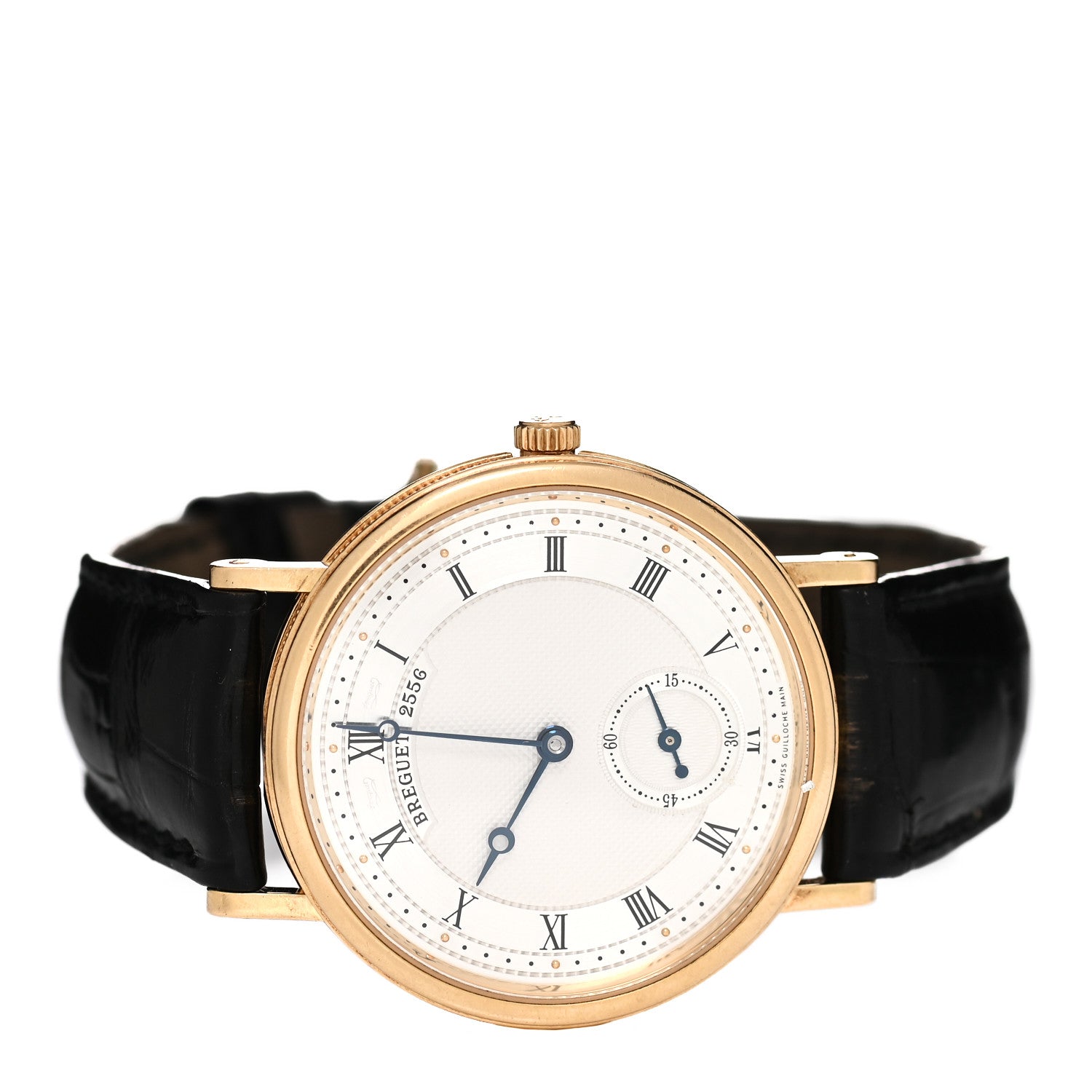 Breguet 18K Yellow Gold Alligator 35mm Classique Manual Winding Watch 5907BA/12/984 2 of 4