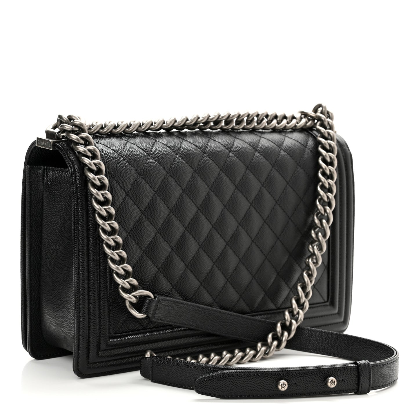 Caviar Quilted New Medium Boy Flap Black