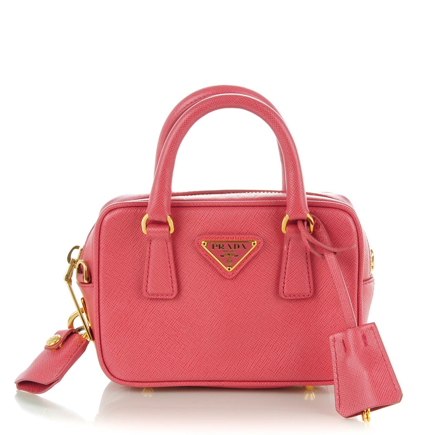 ☆チャッピー☆PRADA ショルダーバッグ SAFFIANO LUX Prada Saffiano Lux Sound Shoulder Bag Fuoco Lacca 1867447