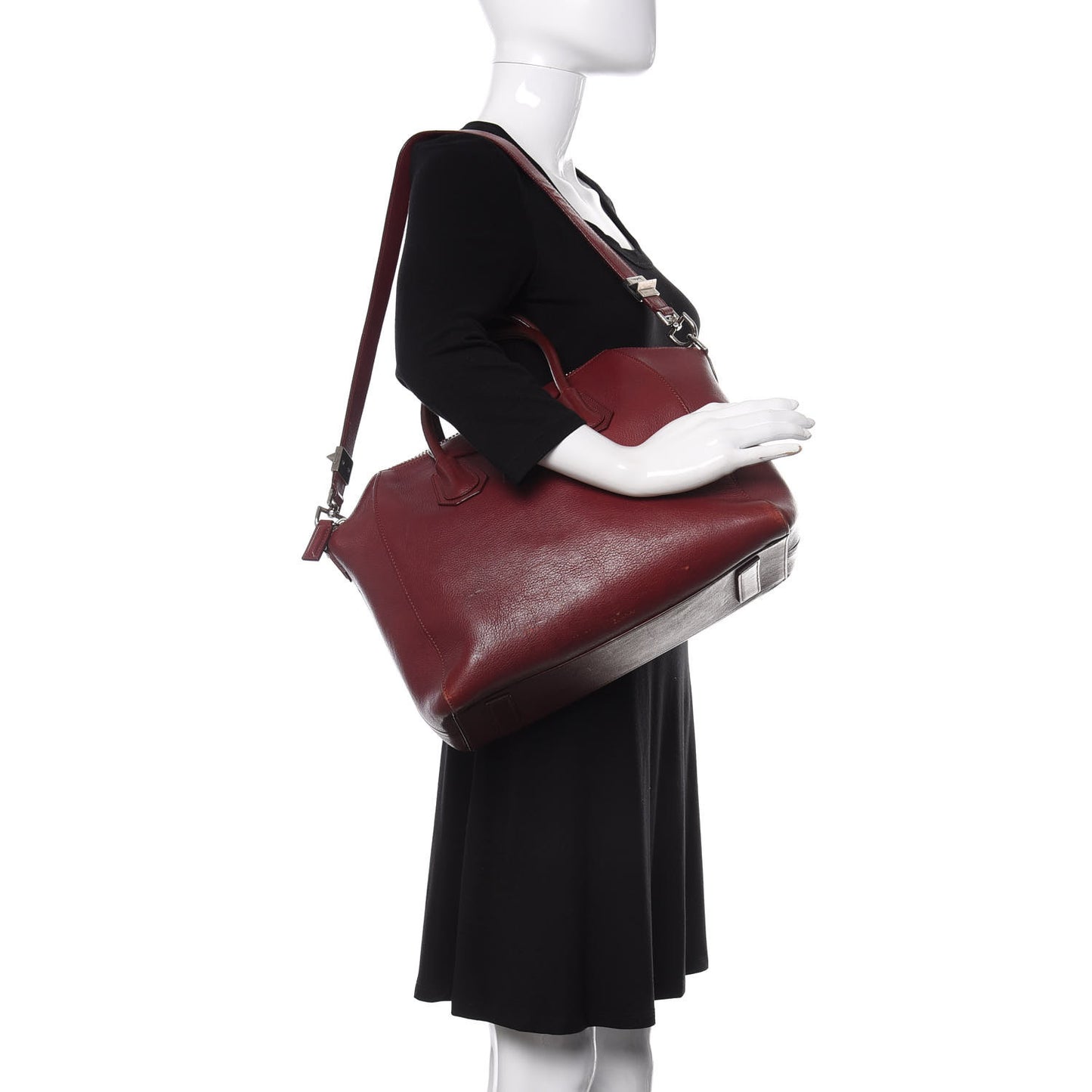 Sugar Goatskin Medium Antigona Red