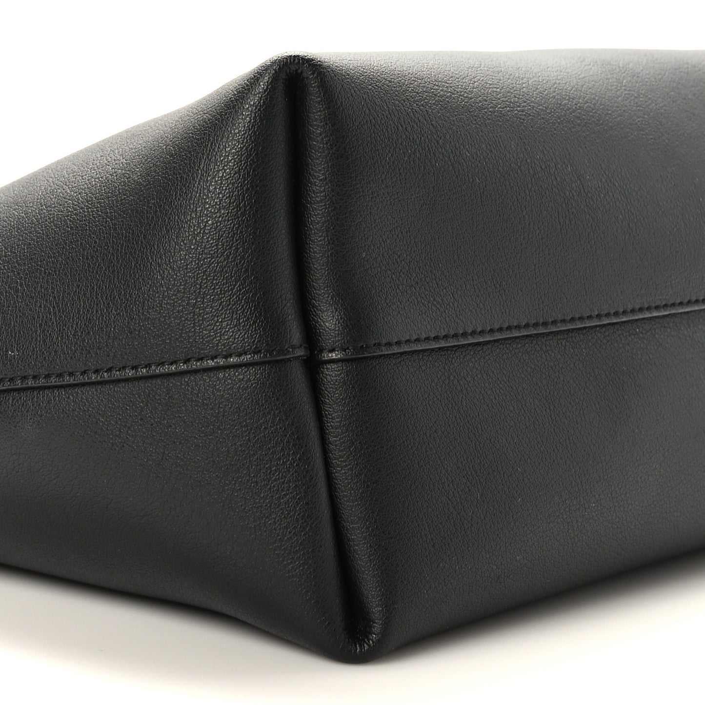 Calfskin Large Shopping Tote Black