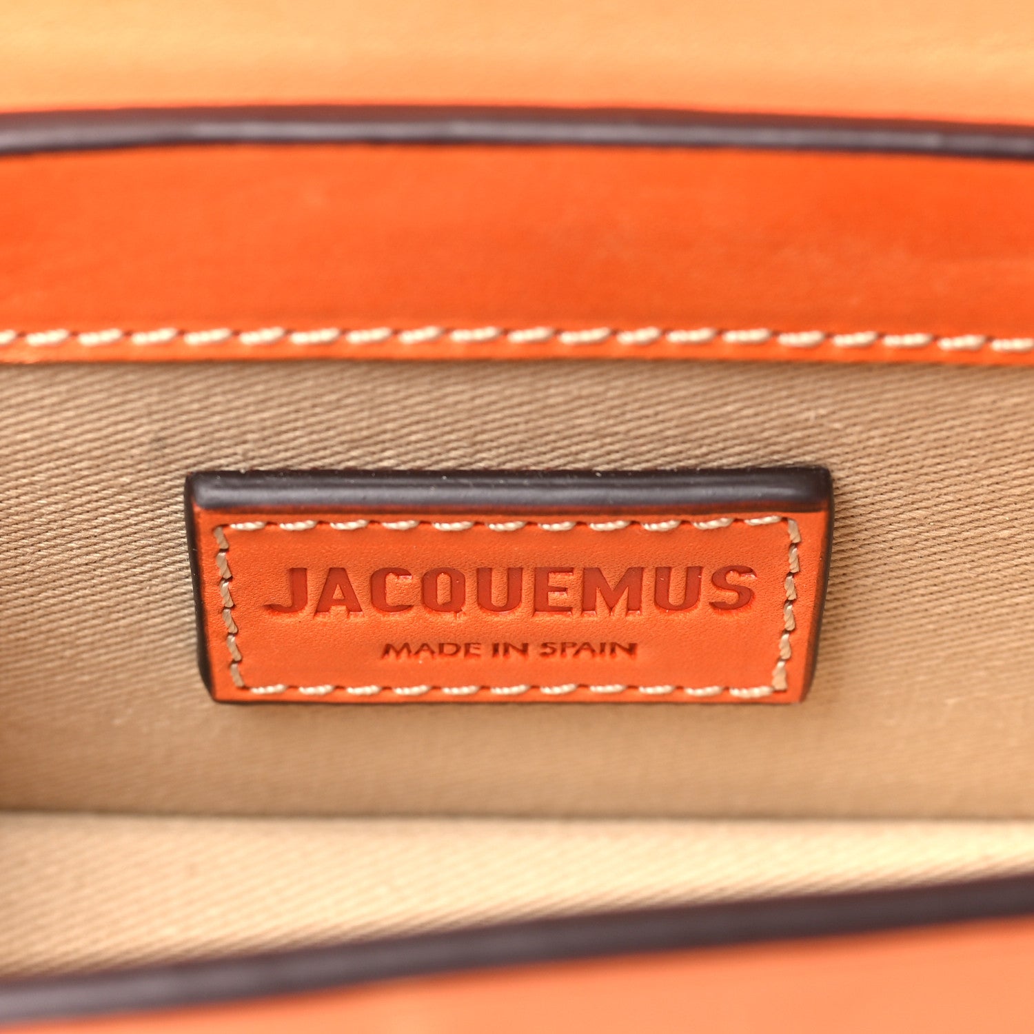 Jacquemus Smooth Calfskin Le Chiquito Orange 6 of 10