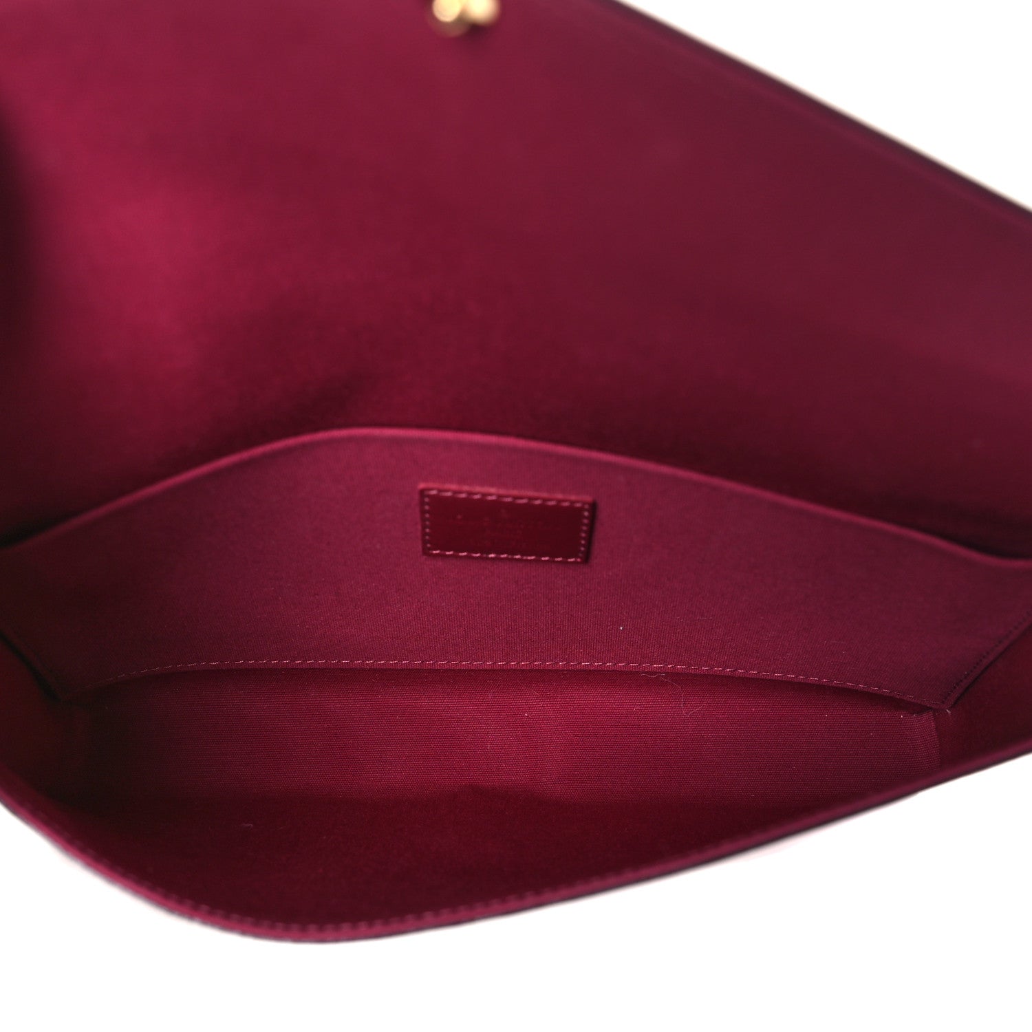 Louis Vuitton Vernis Felicie Chain Wallet Magenta 6 of 10