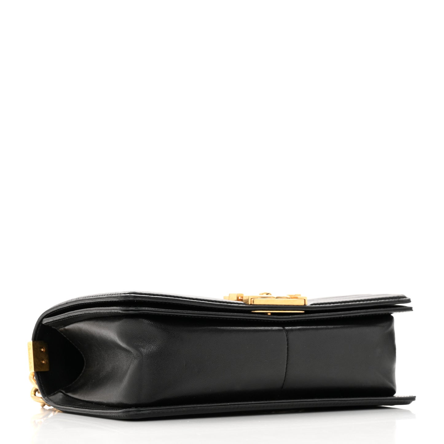 Lambskin Quilted Medium Boy Flap Black