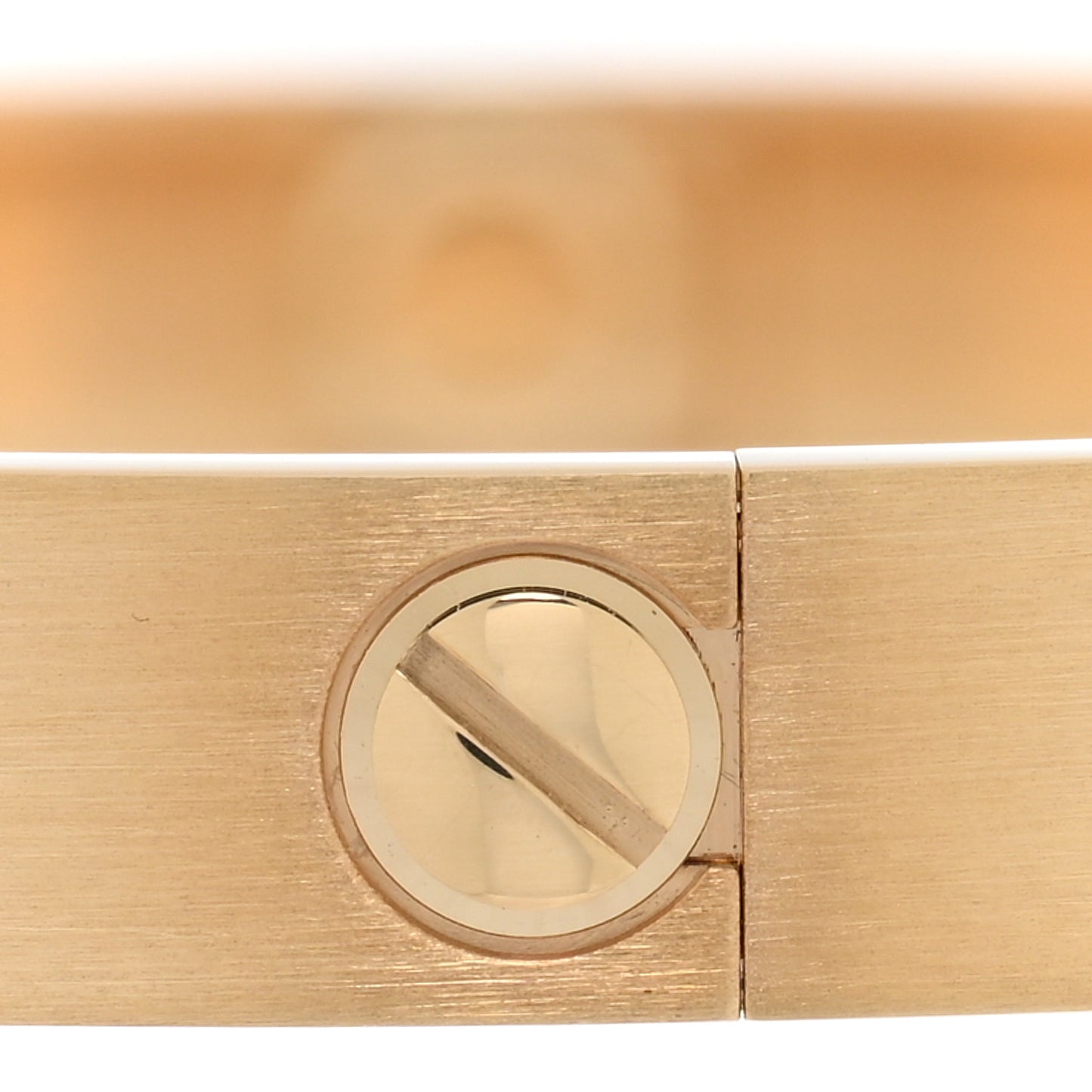 18K Yellow Gold Brushed Finish LOVE Bracelet 18