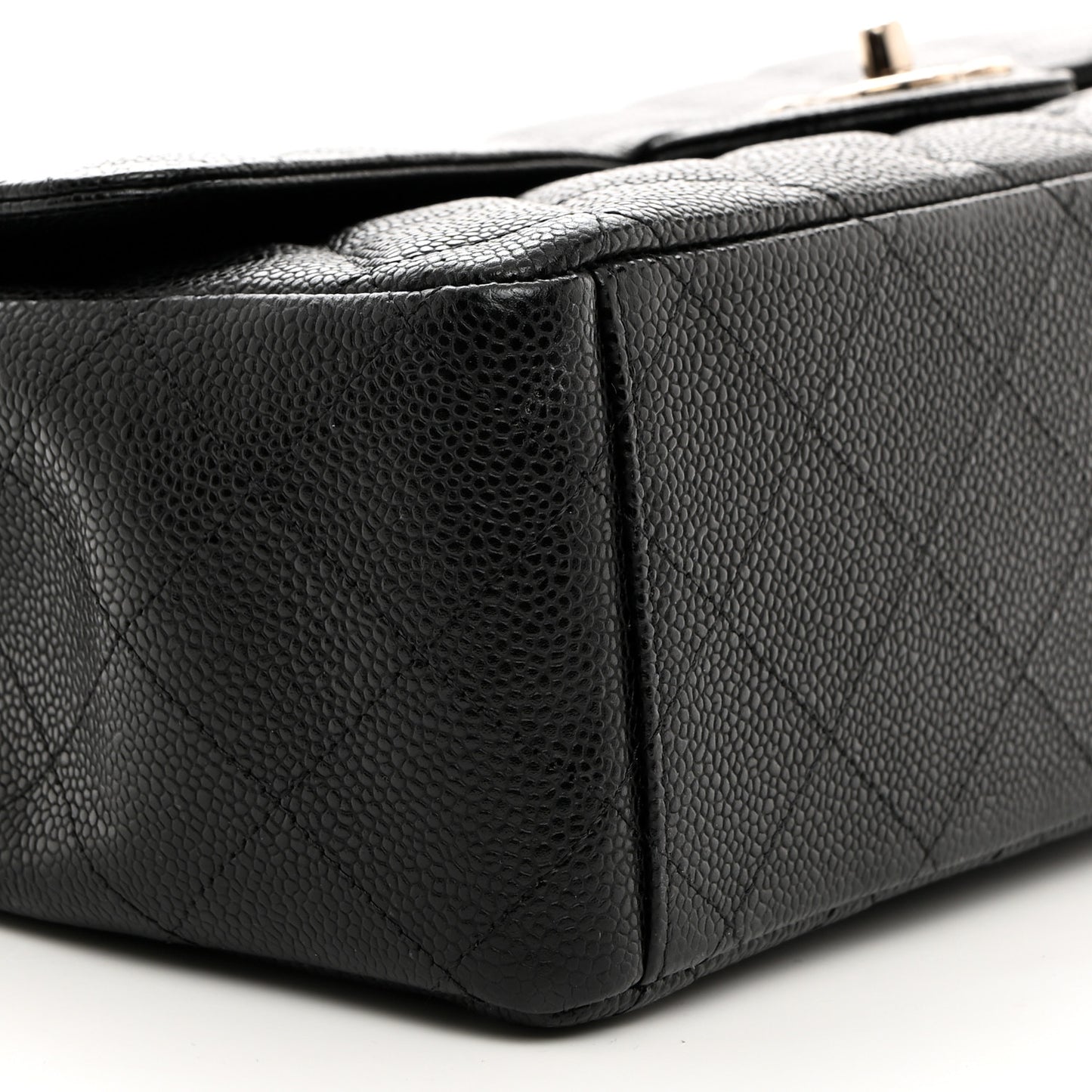 Caviar Quilted Maxi Double Flap Black